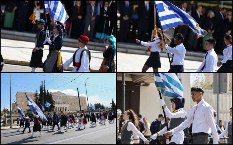 Κοσμοπλημμύρα για τη μαθητική παρέλαση στο Σύνταγμα - Οι σημαιοφόροι που ξεχώρισαν