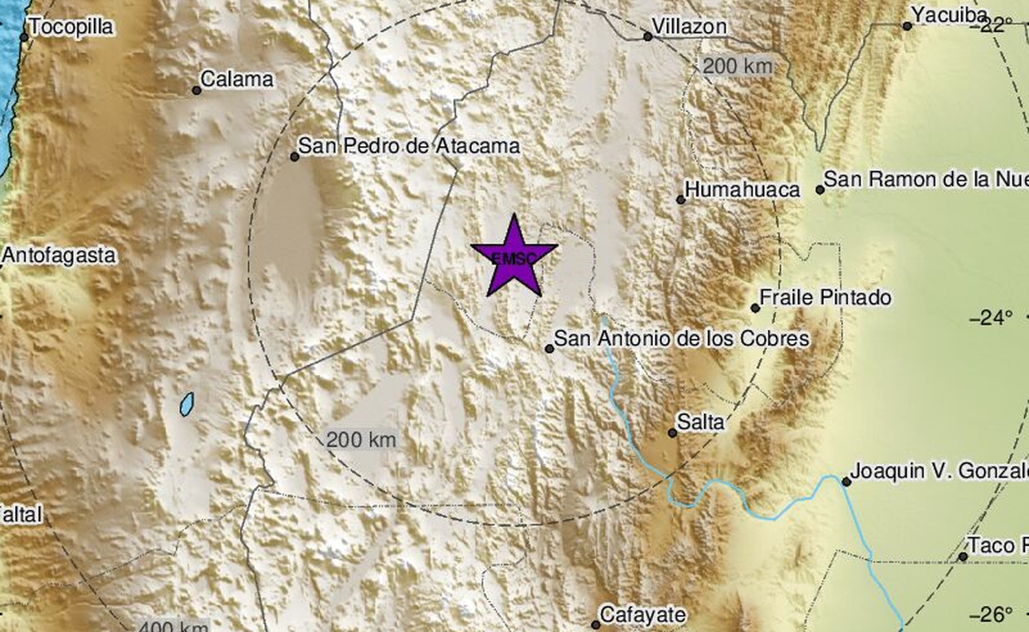 Σεισμός 6,2 Ρίχτερ στην επαρχία Χουχούι της Αργεντινής