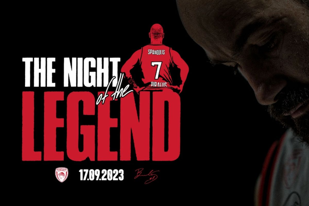 The Night Of The Legend: Η μεγάλη βραδιά του Βασίλη Σπανούλη