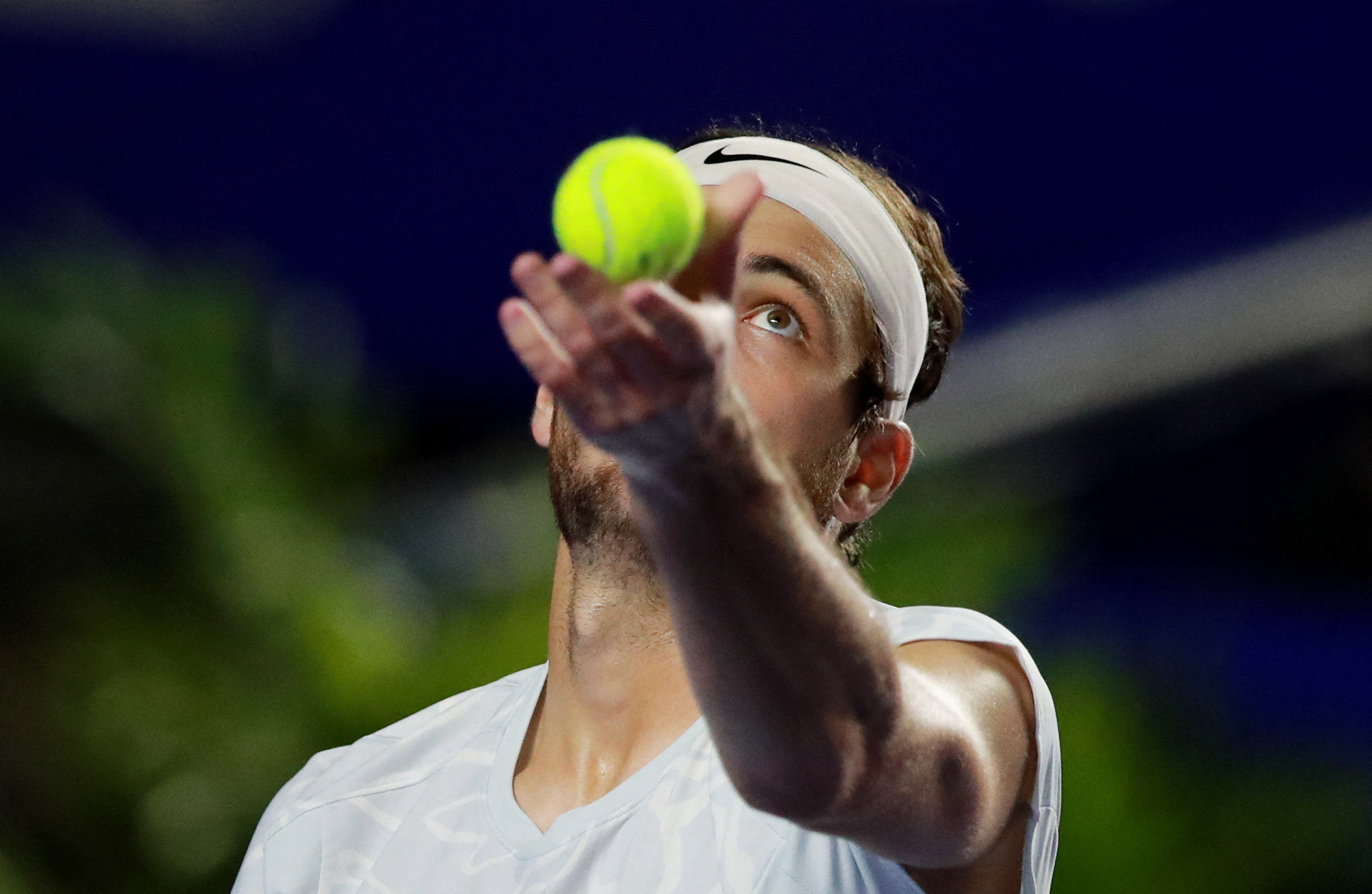 Tennis - ATP 500 - Mexican Open - Arena GNP Seguros, Acapulco, Mexico - March 2, 2023 Taylor Fritz of the U.S. in action during his quarter final match against Frances Tiafoe of the U.S. REUTERS