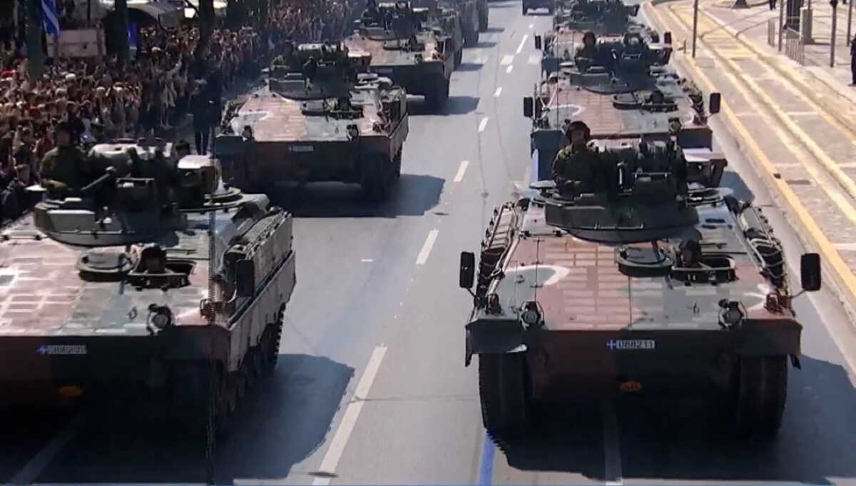 Στρατιωτική παρέλαση 25ης Μαρτίου: Τα τεθωρακισμένα Marder 1A3 εμφανίστηκαν για πρώτη φορά