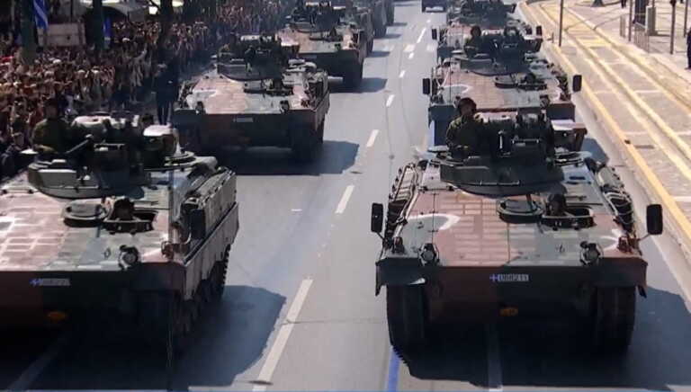 Τα τεθωρακισμένα Marder 1A3 για πρώτη φορά στη στρατιωτική παρέλαση της 25ης Μαρτίου