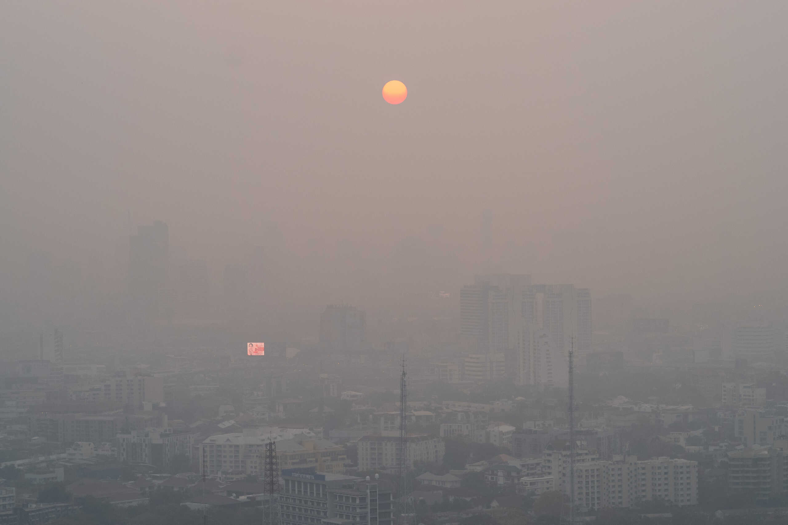 A view of the Bangkok city amid air pollution during sunrise, Thailand, March 7, 2023. REUTERS