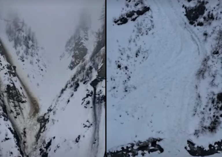 Χιονοστιβάδα στην Κοιλάδα της Αόστα στην Ιταλία - Δύο σκιέρ αγνοούνται