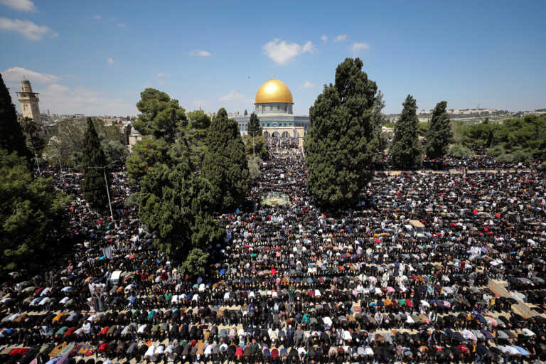 Ολοκληρώθηκαν οι προσευχές των μουσουλμάνων στο ιερό συγκρότημα του Τεμένους Αλ-Άκσα στο Ισραήλ