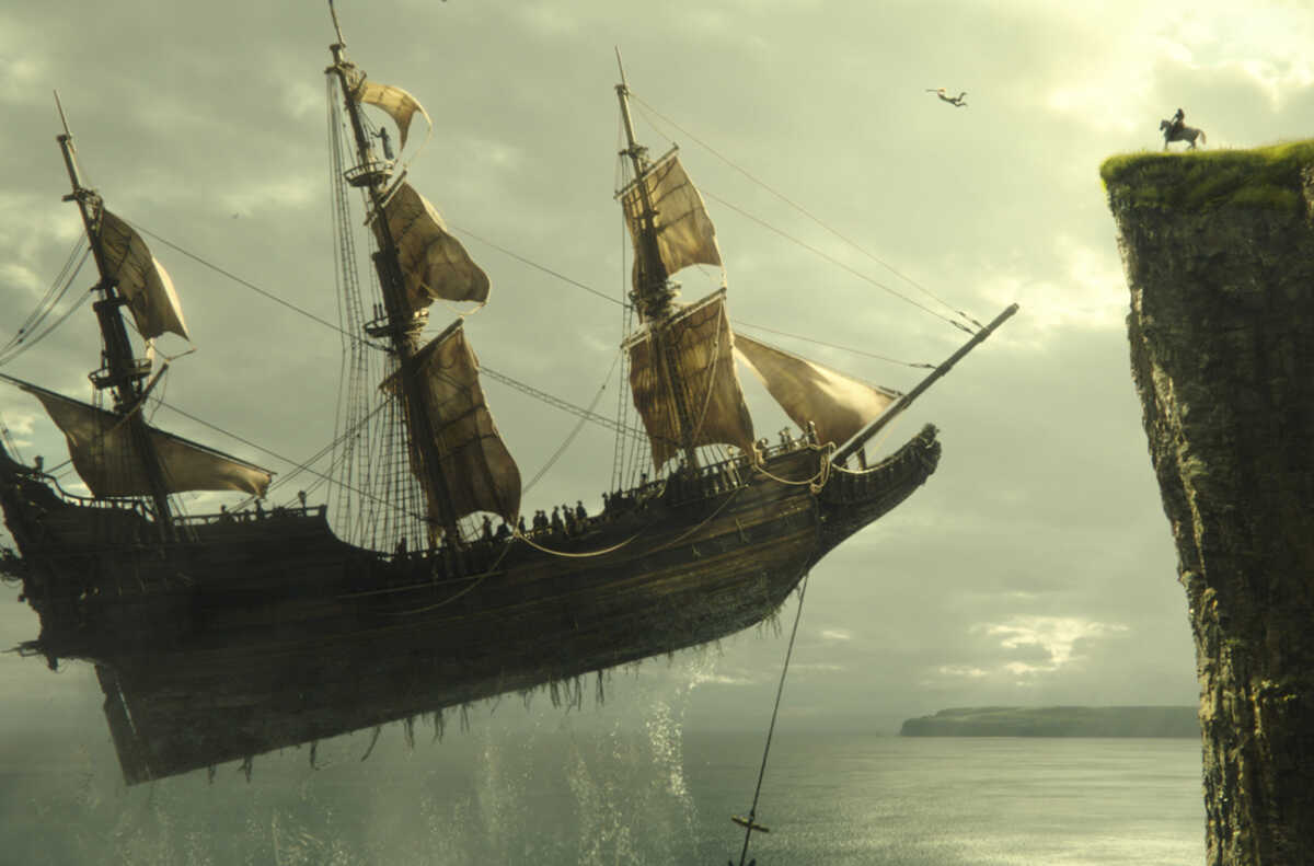 A scene still from Disney's live-action PETER PAN & WENDY, exclusively on Disney+. Photo courtesy of Disney. © 2023 Disney Enterprises, Inc. All Rights Reserved.