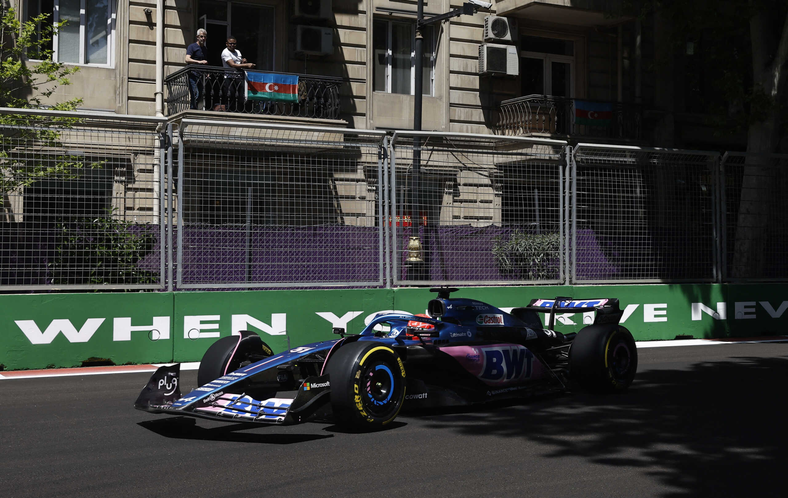 Formula One F1 - Azerbaijan Grand Prix - Baku City Circuit, Baku, Azerbaijan - April 29, 2023 Alpine's Esteban Ocon during the sprint shootout REUTERS