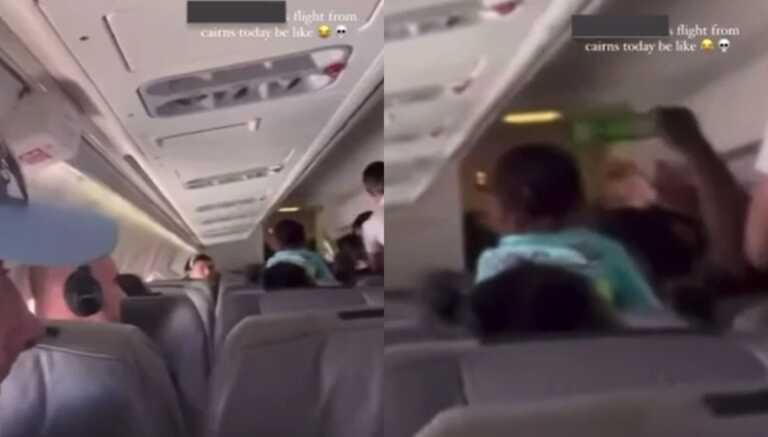 Στιγμές τρόμου σε πτήση στην Αυστραλία: Πλακώθηκαν επιβάτες και έσπασαν το τζάμι του αεροπλάνου –  Το βίντεο