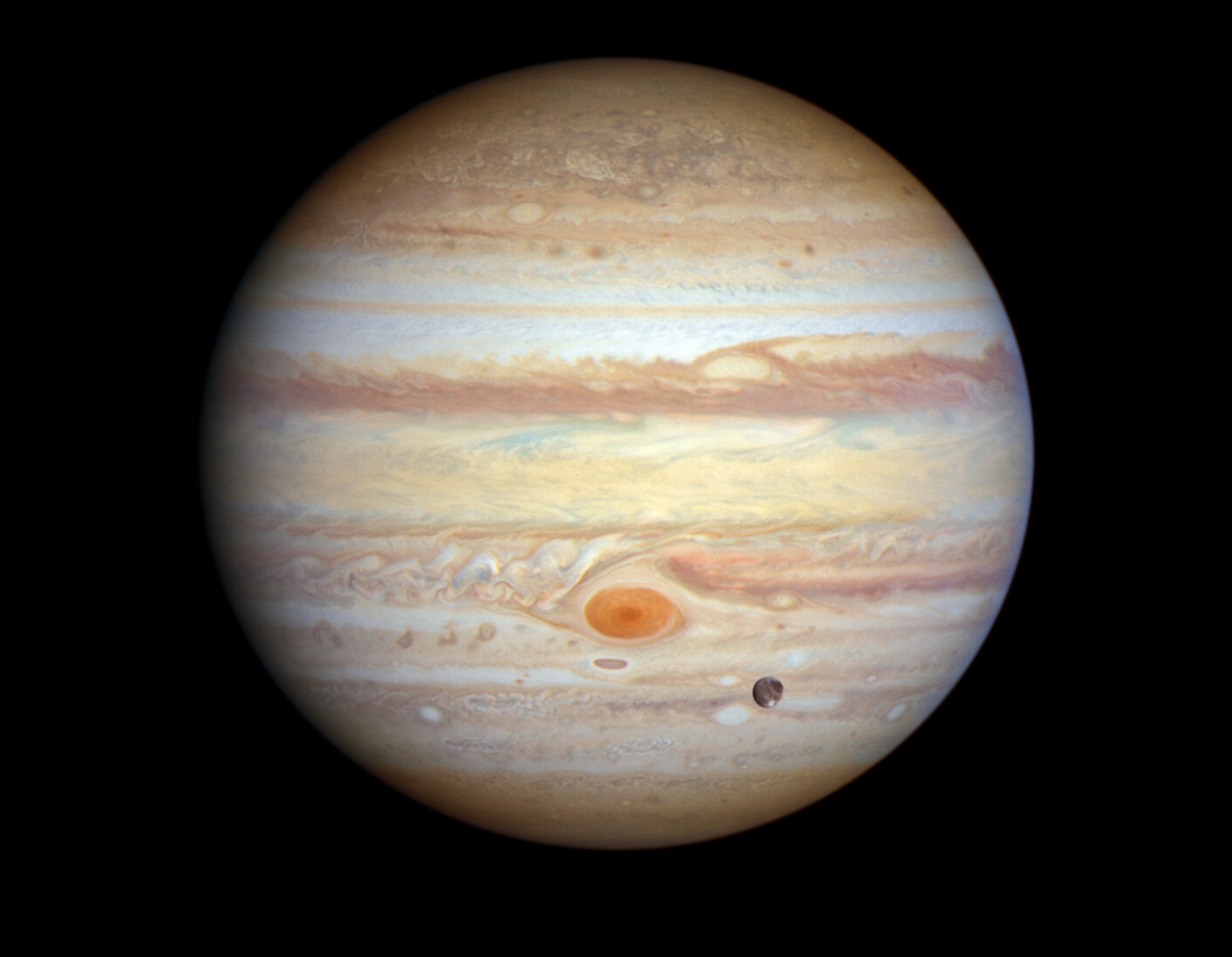 Εικόνα του Δία από το τηλεσκόπιο Hubble τον Ιανουάριο 2023
