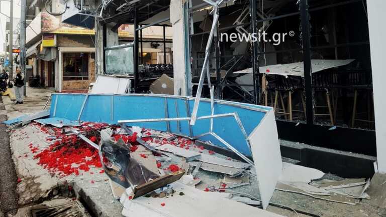Έκρηξη σε καφετέρια στο Νέο Ηράκλειο που άνοιξε πριν 20 μέρες -  Μεγάλες ζημιές σε σπίτια και αυτοκίνητα