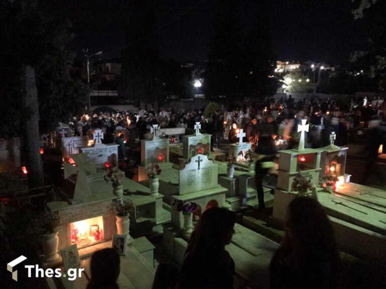 Συγκίνηση και κατάνυξη στη συνάντηση των Επιταφίων στο νεκροταφείο της Νέας Μεσημβρίας Θεσσαλονίκης