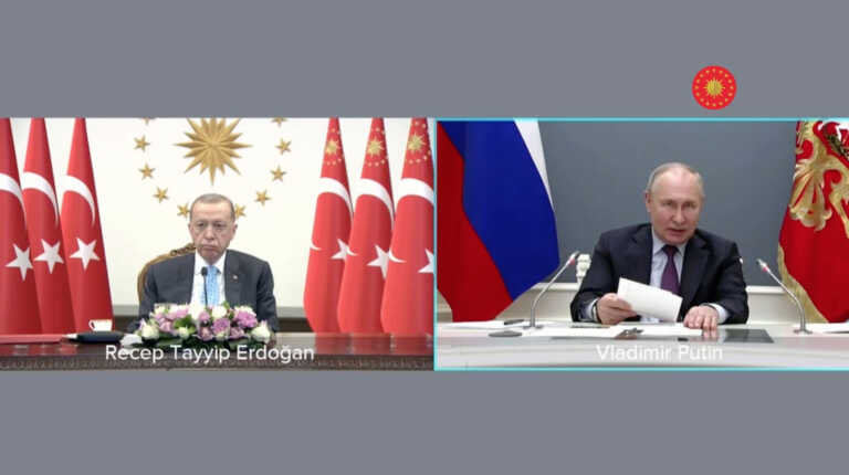 Ο Ερντογάν έγιανε (;) και εργάζεται - Μέσω βιντεοκλήσης παρακολούθησε με Πούτιν τα εγκαίνια του Άκουγιου
