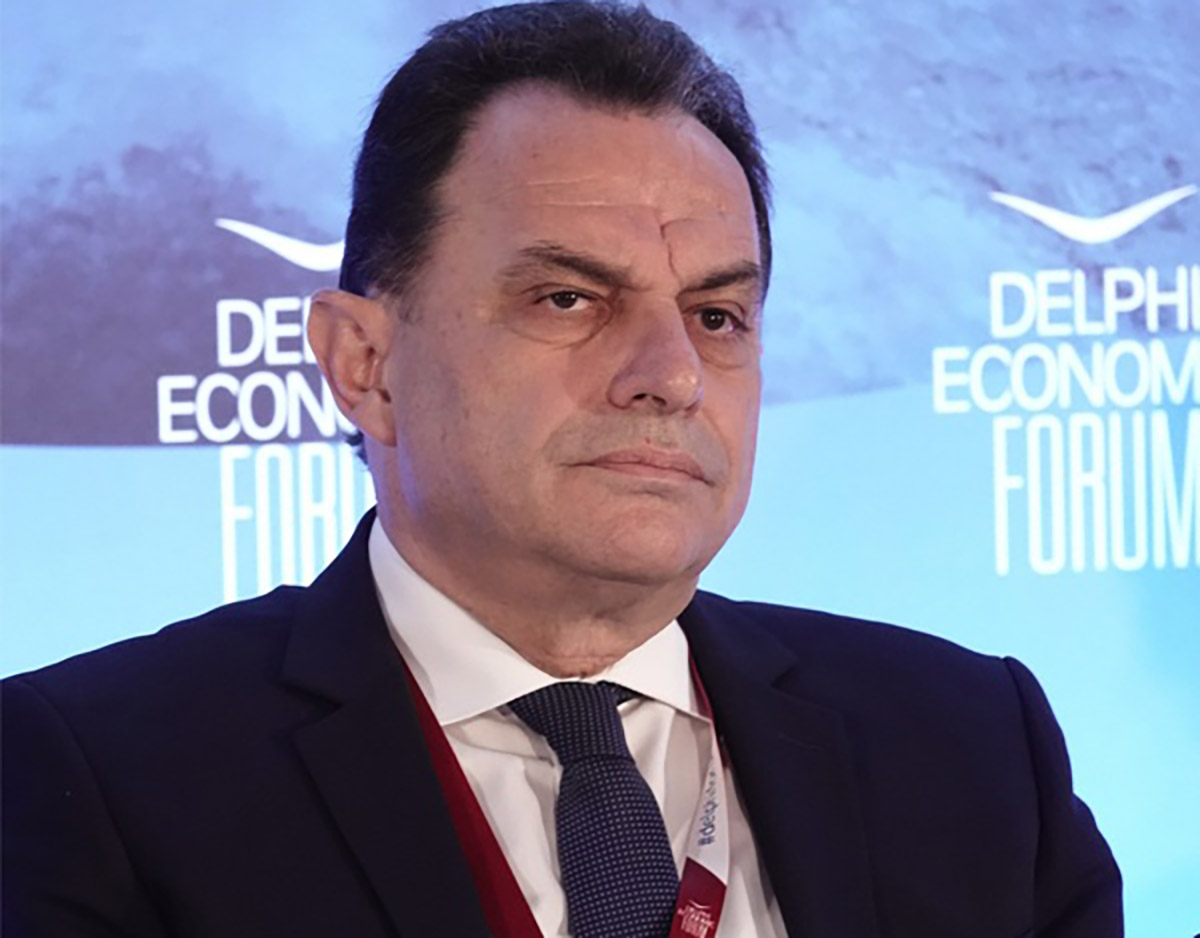 Ο υπουργός Αγροτικής Ανάπτυξης και Τροφίμων, Γιώργος Γεωργαντάς, μιλάει σε πάνελ κατά τη 2η ημέρα εργασιών, στο 8ο  Οικονομικό Φόρουμ των Δελφών, Πέμπτη 27 Απριλίου 2023. Το φετινό συνέδριο του 8ου Οικονομικού Φόρουμ των Δελφών έχει κεντρικό θέμα “Paradigm Shifts” και διεξάγεται από τις 26 έως τις 29 Απριλίου 2023. ΑΠΕ-ΜΠΕ
