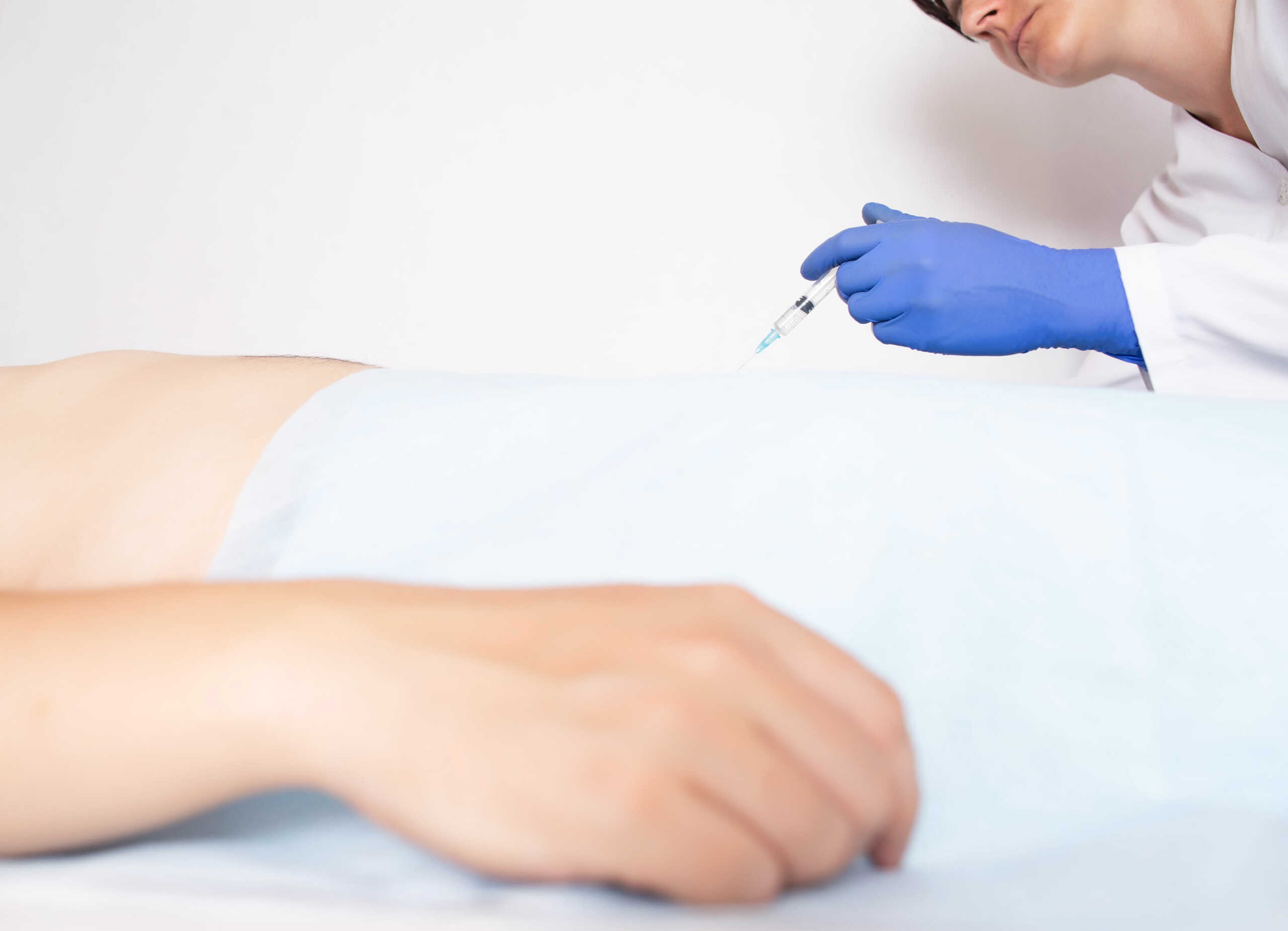 Modern treatment of male infertility due to the venous plexus of varicocele veins of the scrotum in men, treatment of varicocele with sclerotherapy, botox