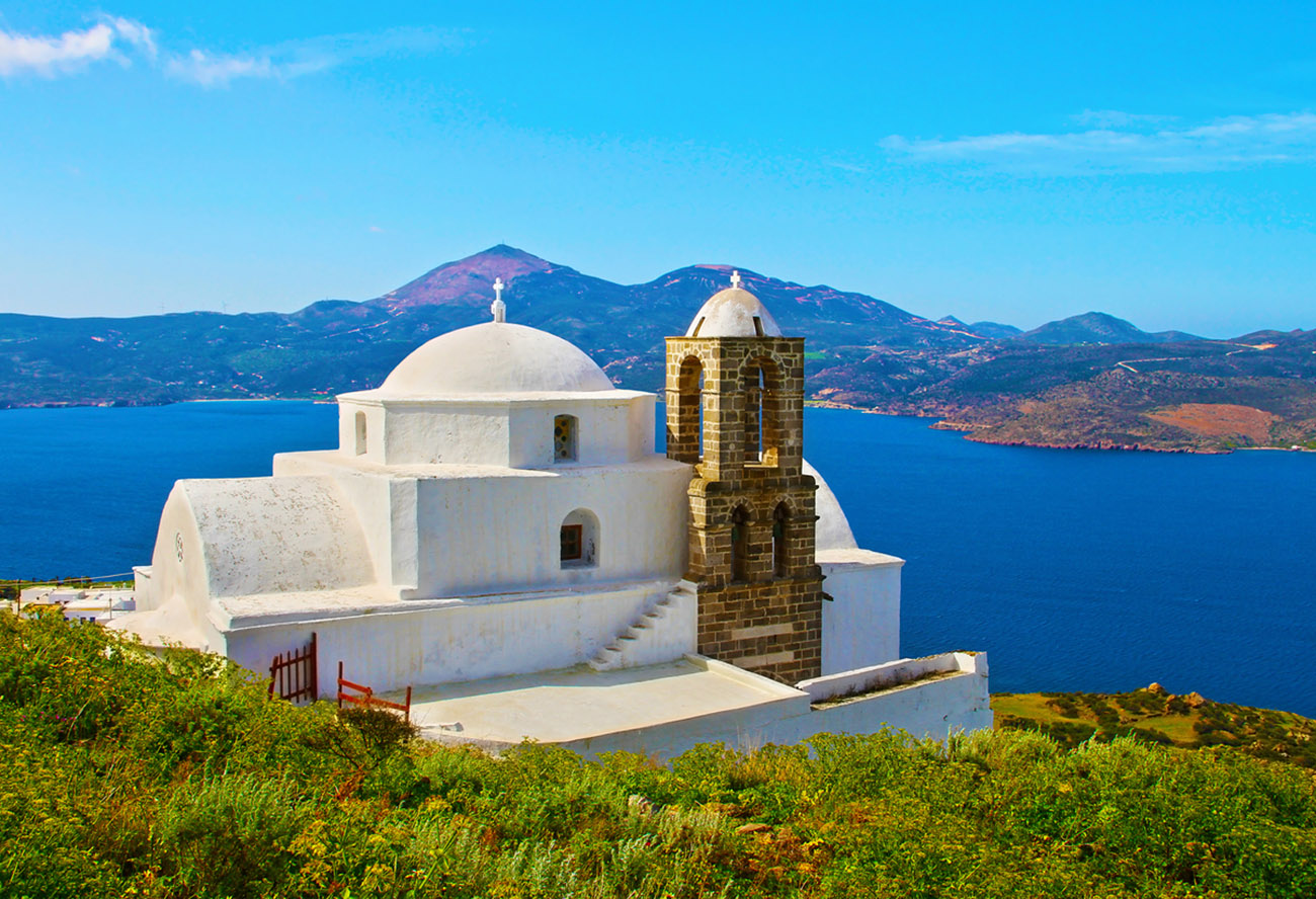 Ypapanti of Christ or Panaghia Thalassitra church in Milos island Greece