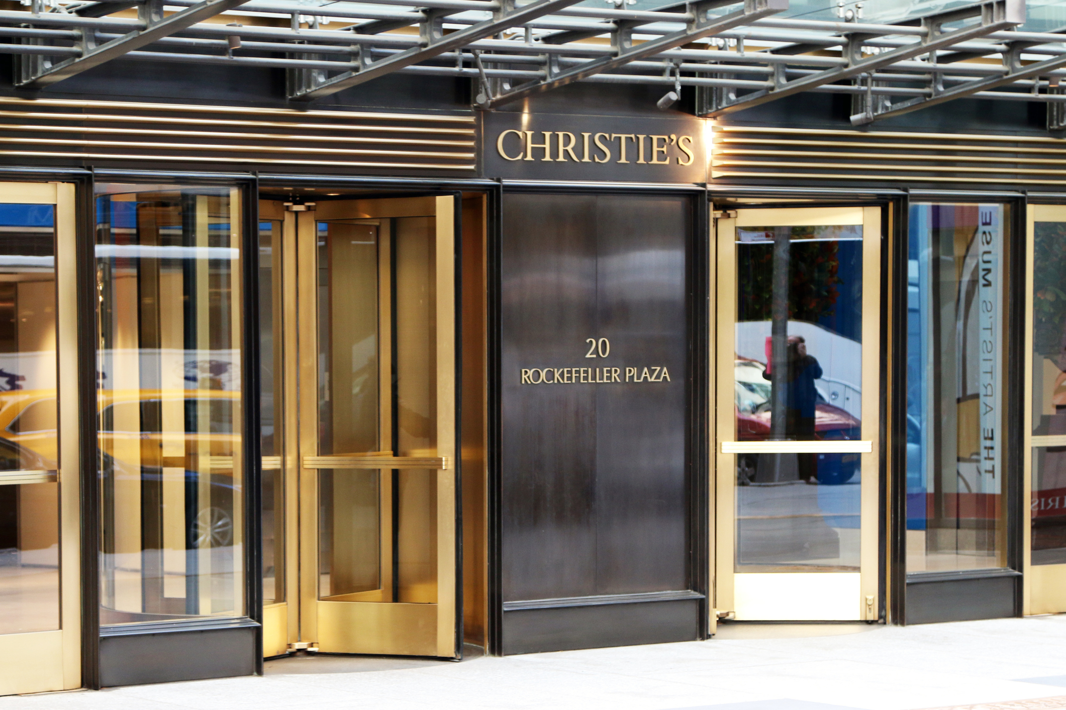 Manhattan, New York-December 23, 2017:  Headquarters for Christie's at Rockefeller Center. Christie's is the world's largest art business and a fine arts auction house.