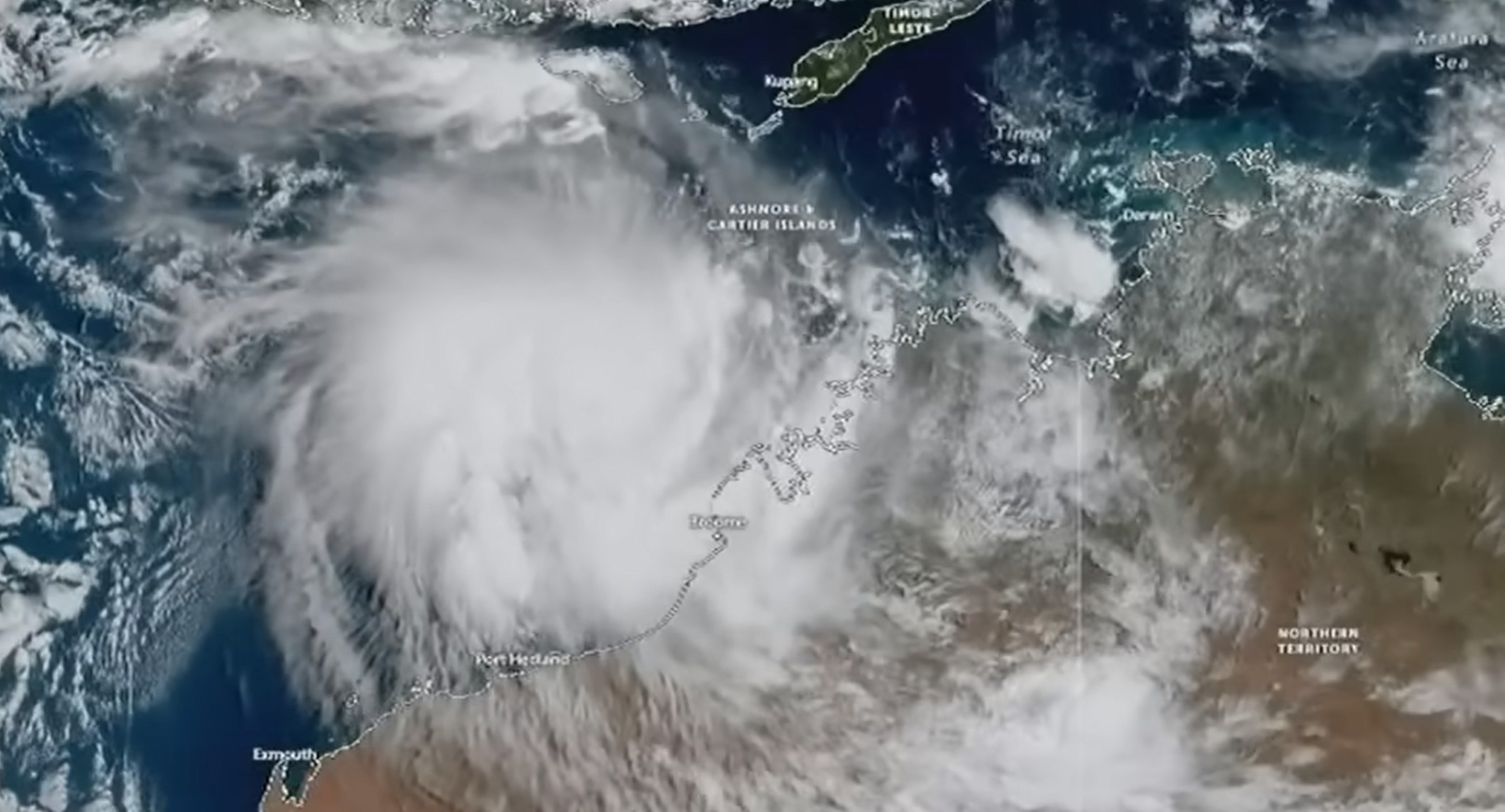 Αυστραλία: Ο κυκλώνας Ίλσα χτυπά τη χώρα με ανέμους έως και 288 χλμ την ώρα