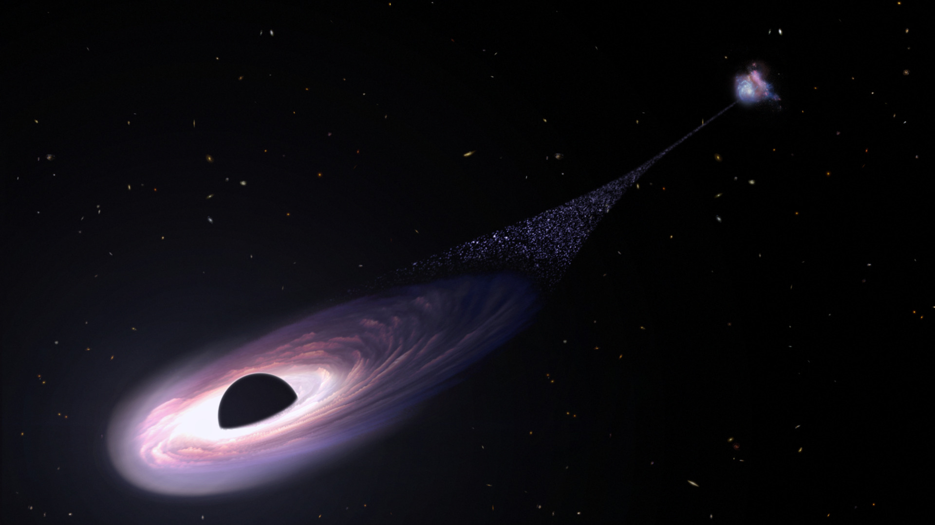 Ανακαλύφθηκε εντυπωσιακή μαύρη τρύπα «δραπέτης» που αφήνει πίσω της νεογέννητα άστρα