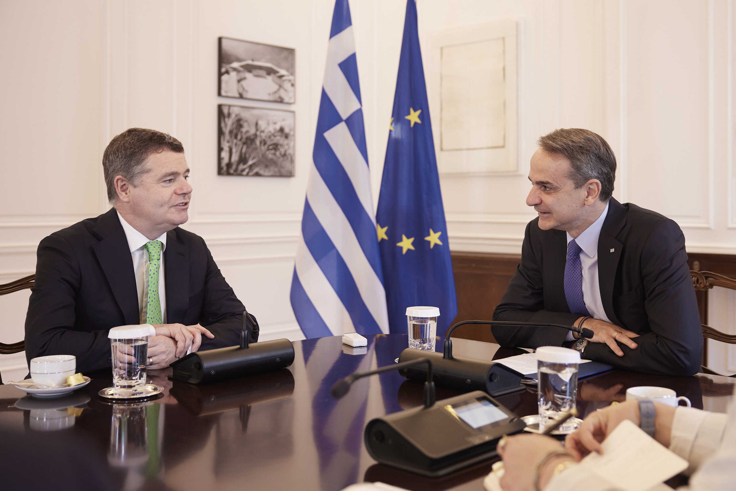 Πρόεδρος Eurogroup σε Κυριάκο Μητσοτάκη: Είμαι εδώ για να υπογραμμίσω την τεράστια πρόοδο στην ελληνική οικονομία