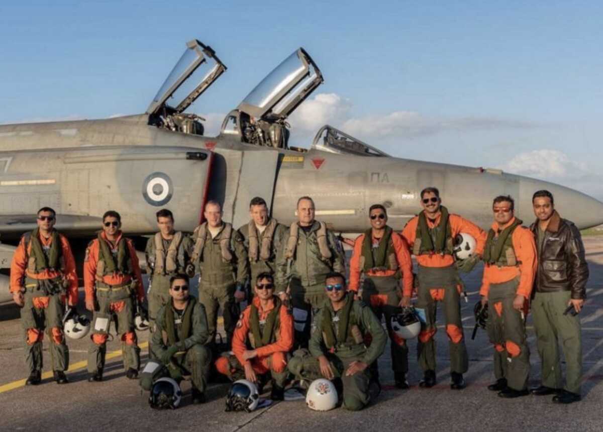 Έμοπλες Δυνάμεις: Συνεκπαίδευση μαχητικών αεροσκαφών της Πολεμικής Αεροπορίας με αεροσκάφη της Ινδικής Πολεμικής Αεροπορίας