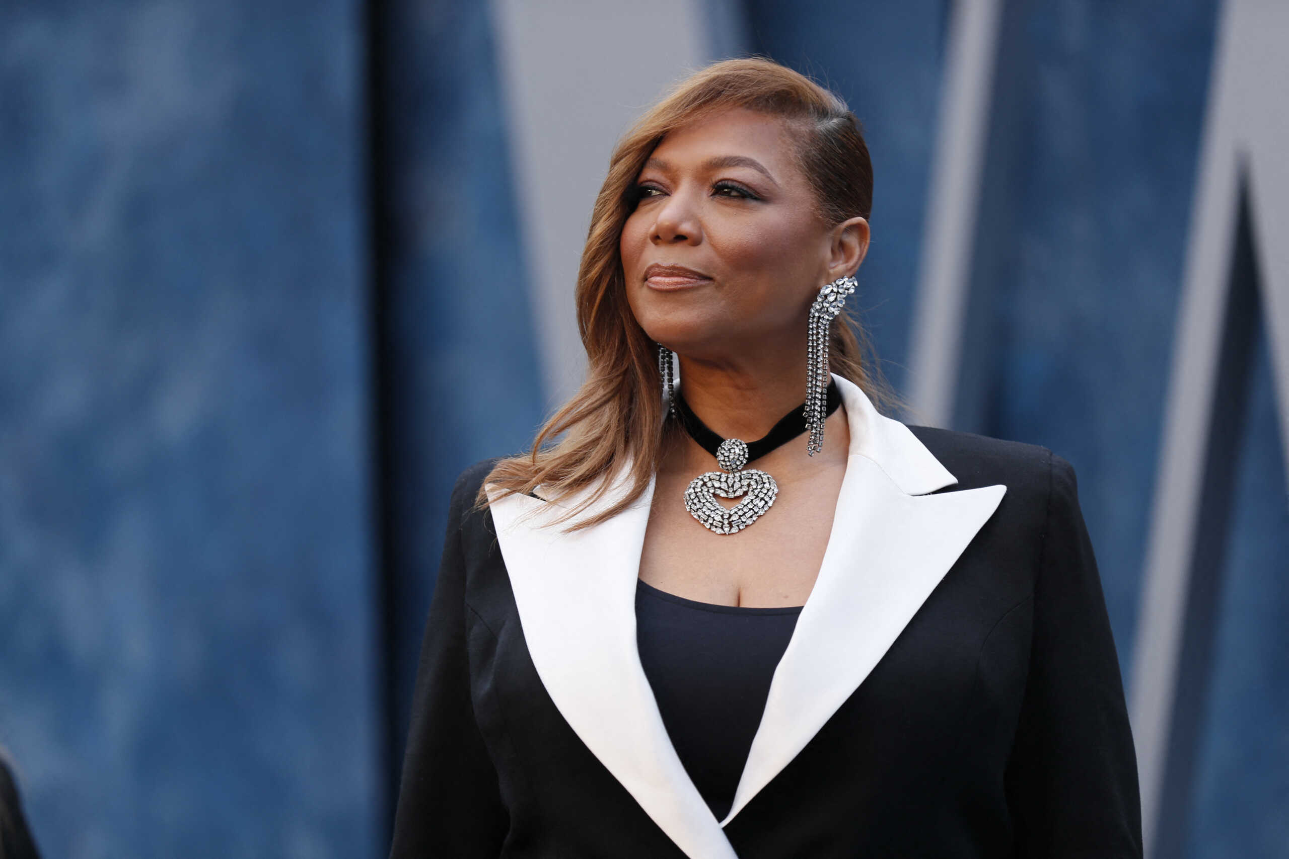 Queen Latifah arrives at the Vanity Fair Oscar party during the 95th Academy Awards, known as the Oscars,  in Beverly Hills, California, U.S., March 12, 2023. REUTERS