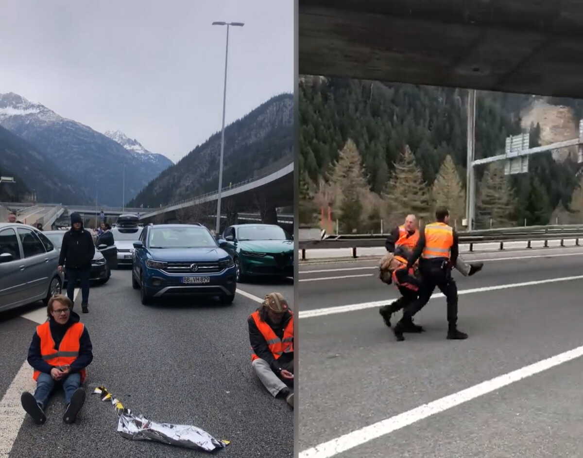 Ελβετία: Ακτιβιστές κατά της κλιματικής αλλαγής προκάλεσαν μποτιλιάρισμα σε δρόμο κάτω από τις Άλπεις