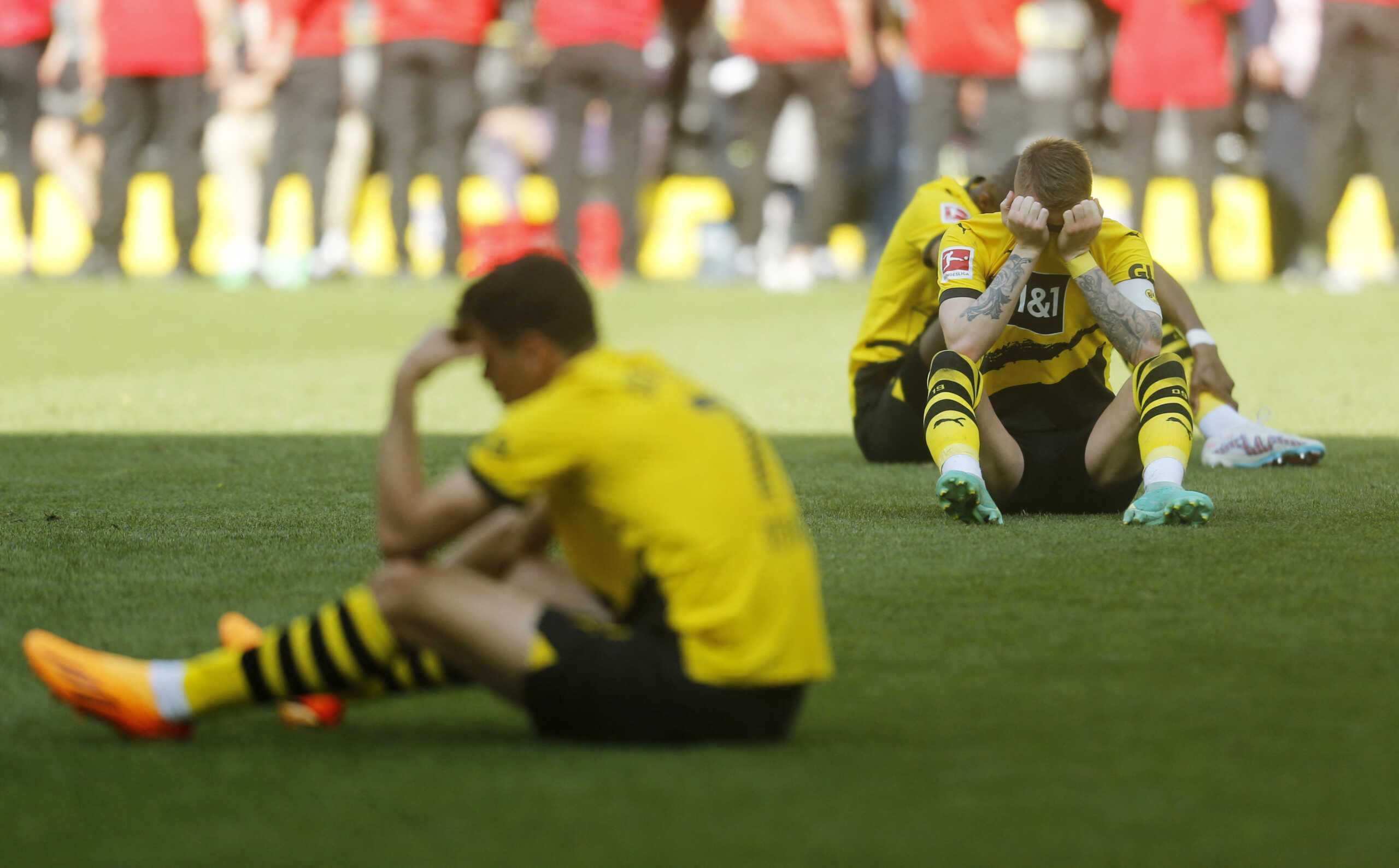 Soccer Football - Bundesliga - Borussia Dortmund v 1. FSV Mainz 05 - Signal Iduna Park, Dortmund, Germany - May 27, 2023 Borussia Dortmund's Marco Reus looks dejected after the match REUTERS