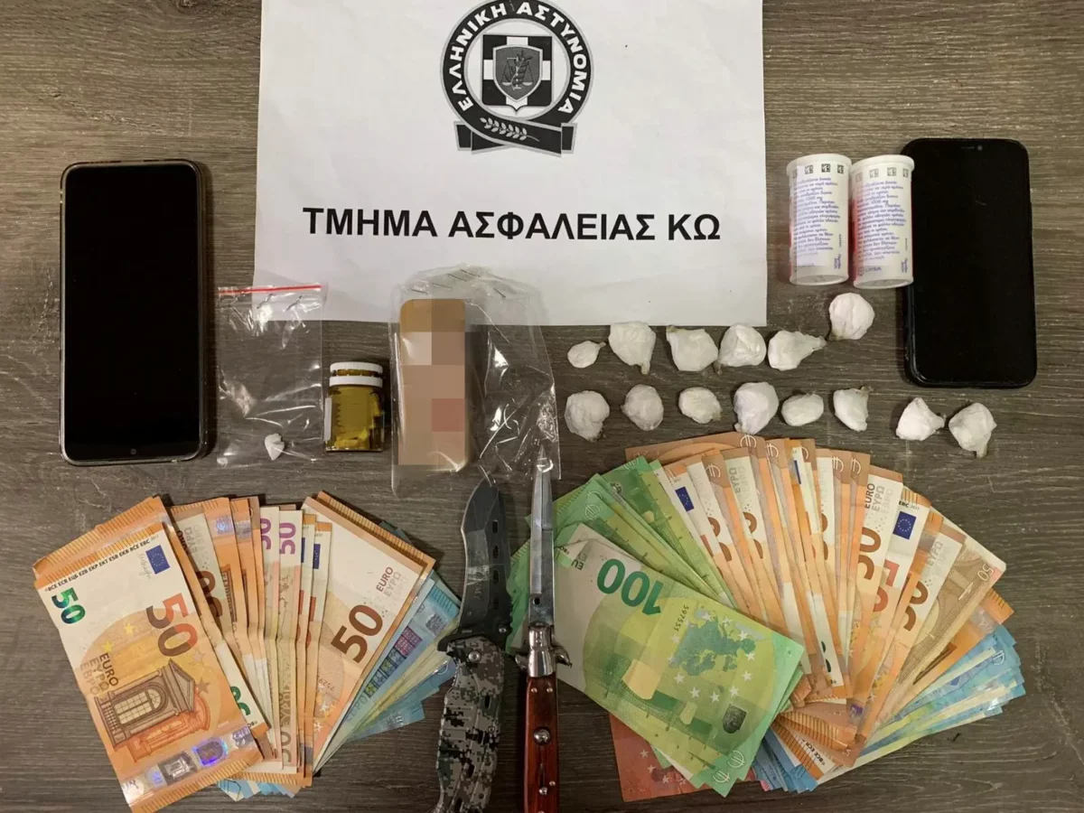 Κως: Δύο συλλήψεις για ναρκωτικά και οπλοκατοχή – Τι διαπίστωσαν οι αστυνομικοί