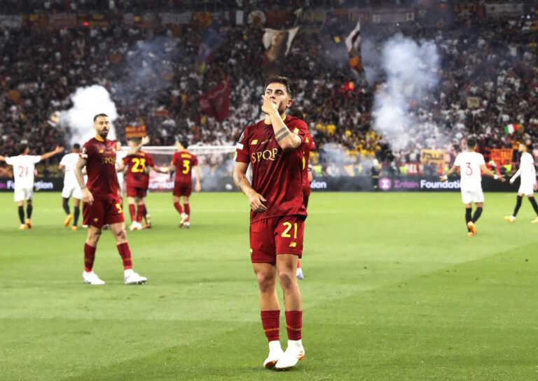 Σεβίλλη – Ρόμα: Το 0-1 του Ντιμπάλα και το δοκάρι του Ράκιτιτς στο πρώτο ημίχρονο του τελικού του Europa League