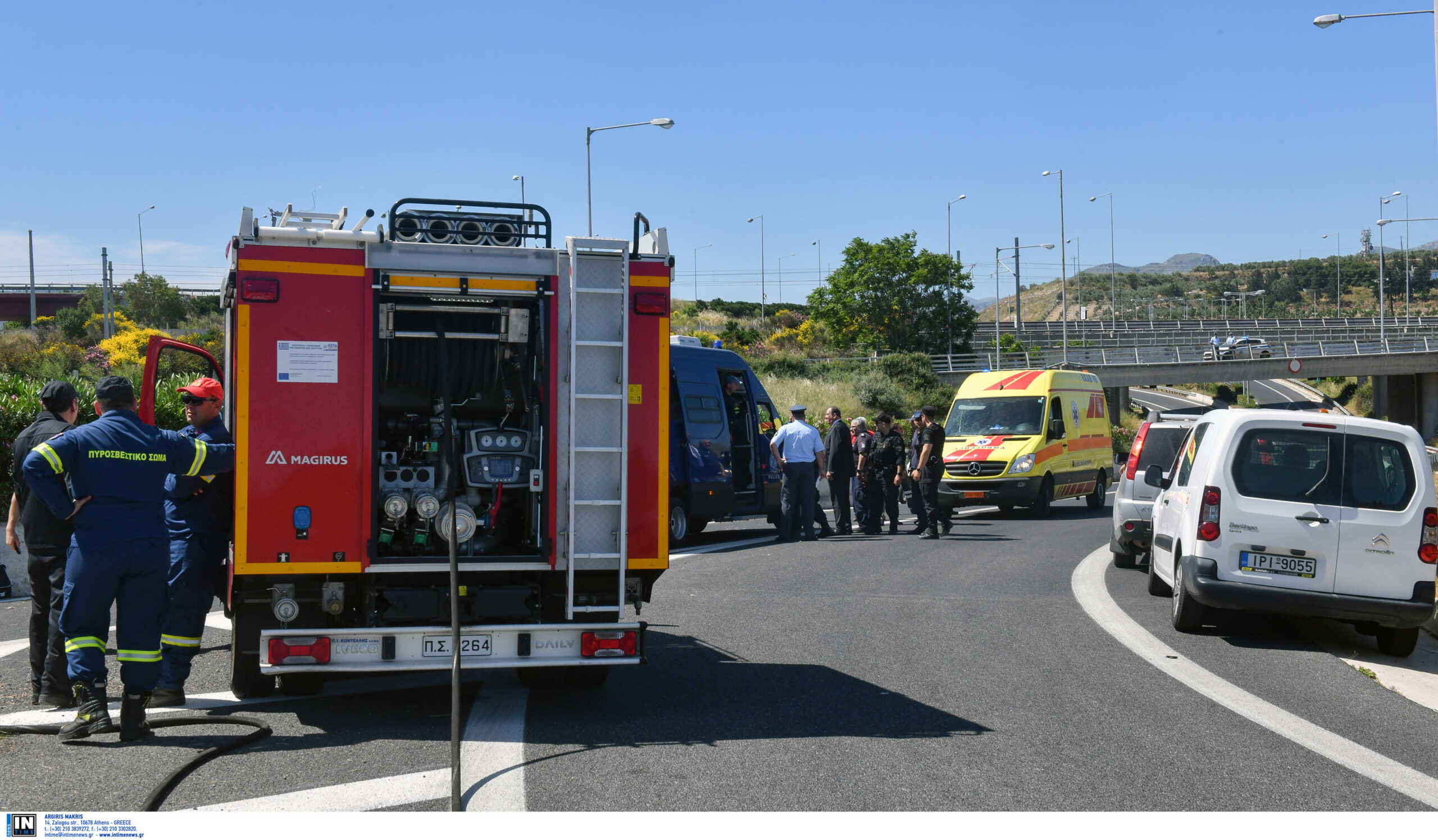 Αποκαταστάθηκε η κυκλοφορία στην παλαιά Εθνική Οδό Αθηνών – Θηβών, που είχε διακοπεί λόγω τροχαίου