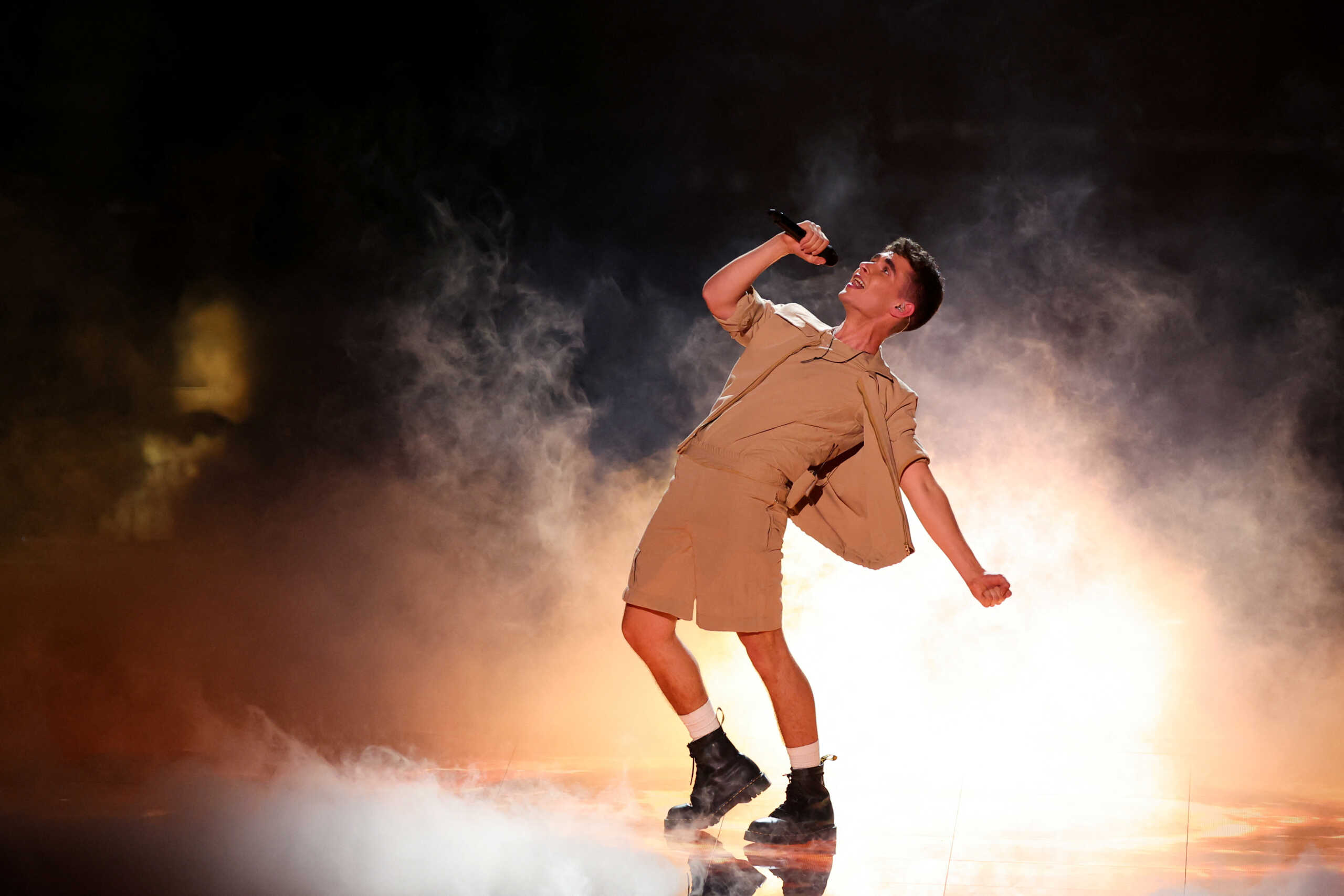Victor Vernicos from Greece performs during the second semi-final of the 2023 Eurovision Song Contest in Liverpool, Britain, May 11, 2023. REUTERS