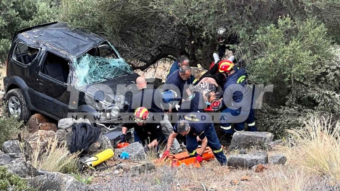 Κρήτη: Αυτοκίνητο έπεσε σε γκρεμό στο Λασίθι – Η οδηγός ανασύρθηκε έχοντας τις αισθήσεις της