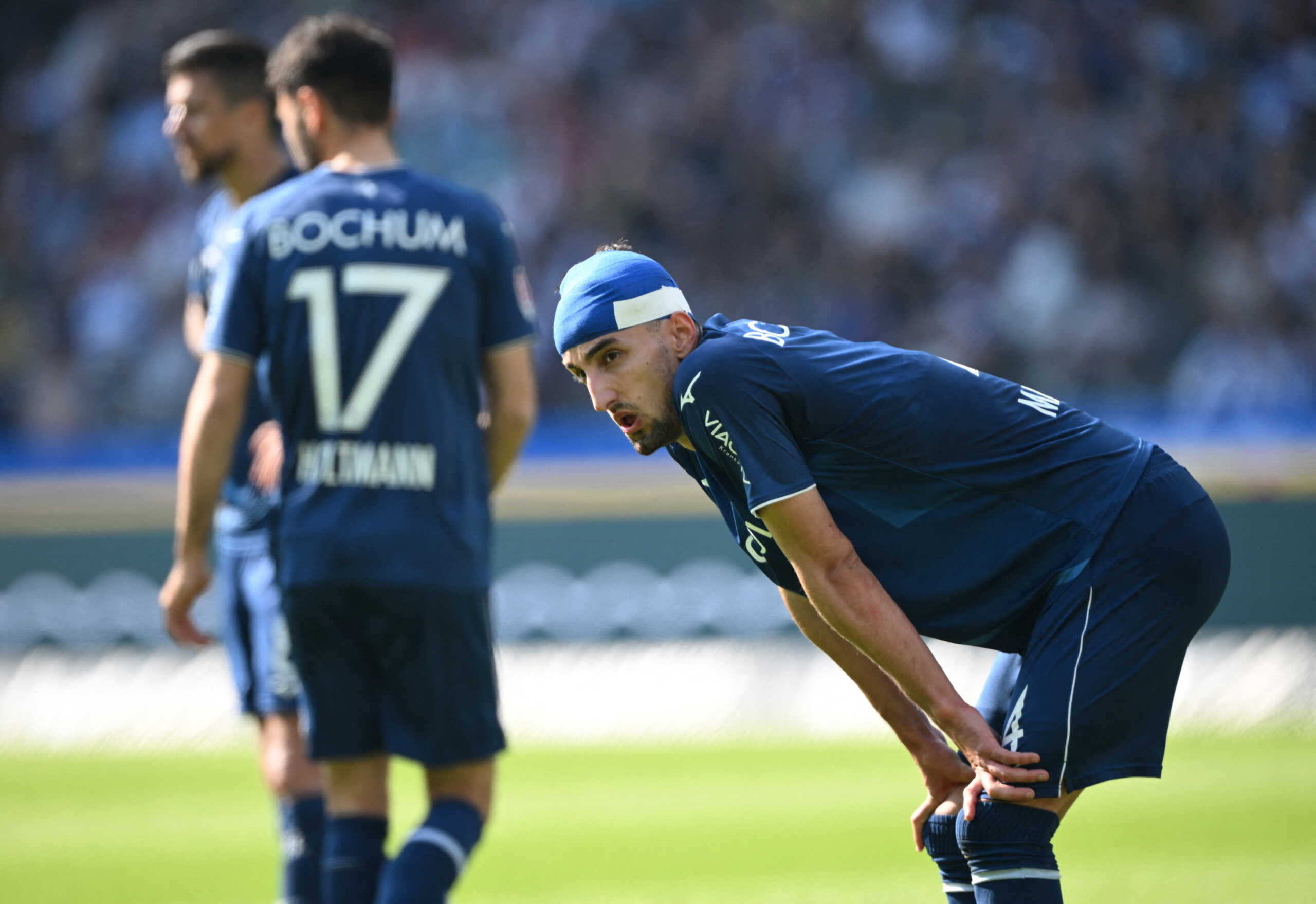 Soccer Football - Bundesliga - Hertha BSC v VfL Bochum - Olympiastadion, Berlin, Germany - May 20, 2023  VfL Bochum's Erhan Masovic reacts REUTERS