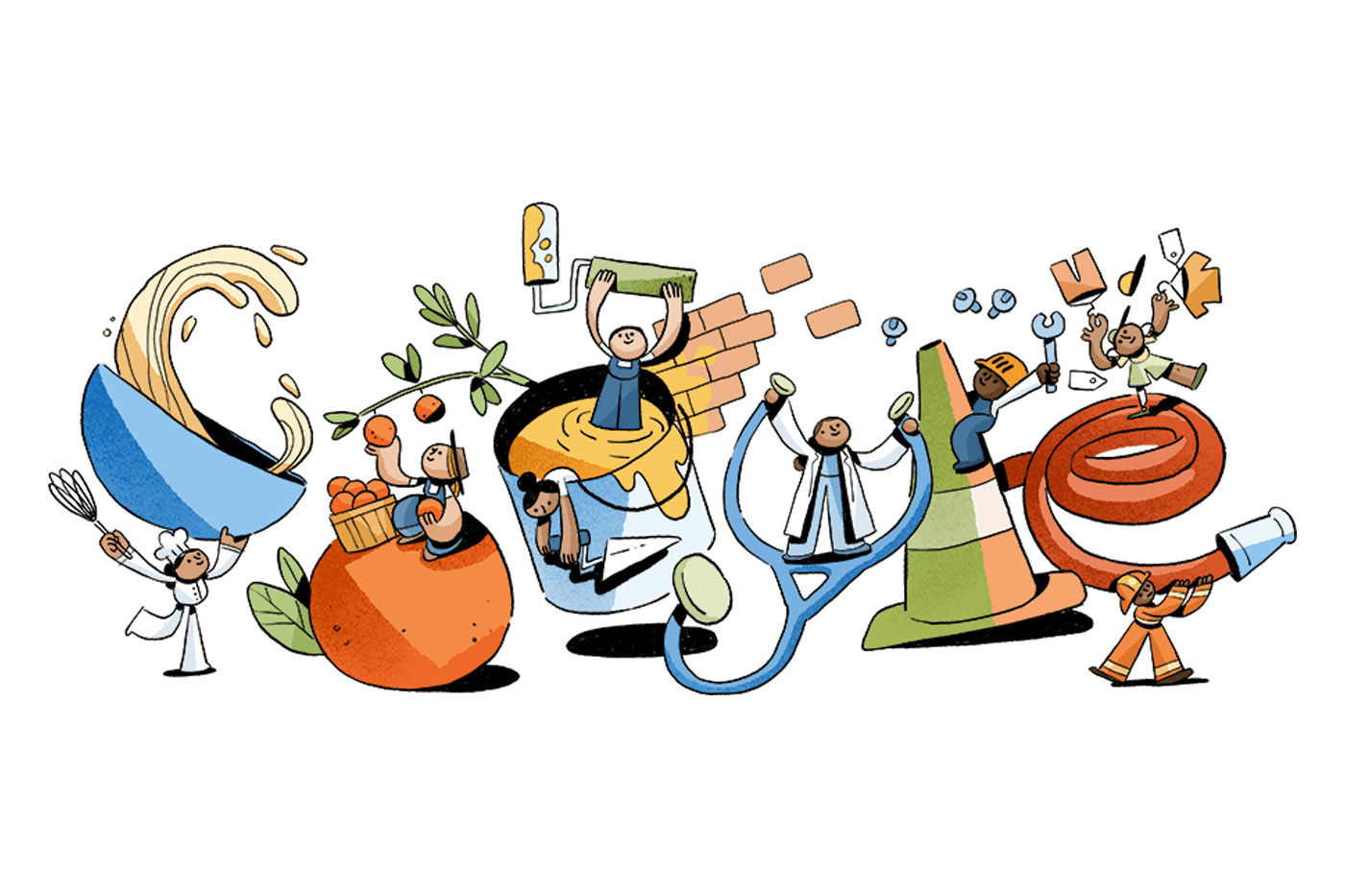 Εργατική Πρωτομαγιά 2023: Η Google τιμά με Doodle τους αγώνες των εργατών