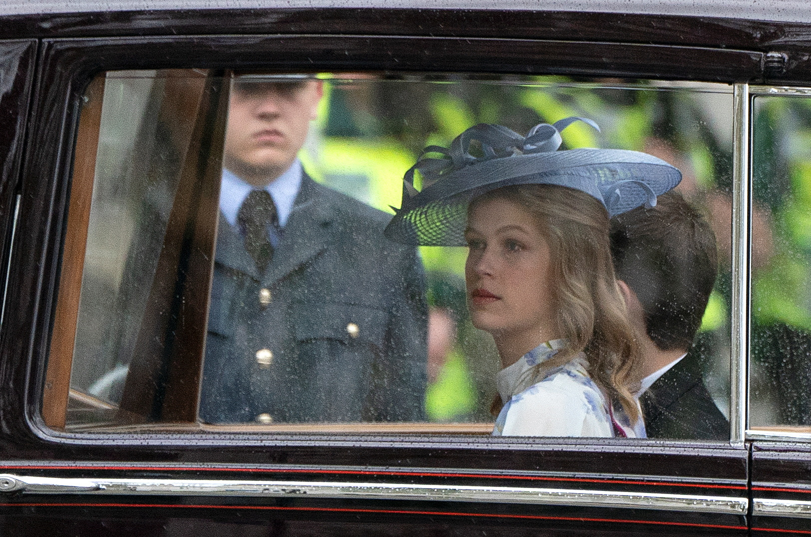 Lady Louise Windsor and the Earl of Wessex travel by Parliament Square, ahead of the coronation ceremony of King Charles III and Queen Camilla at Westminster Abbey, in central London.Picture date: Saturday May 6, 2023.   Jane Barlow
