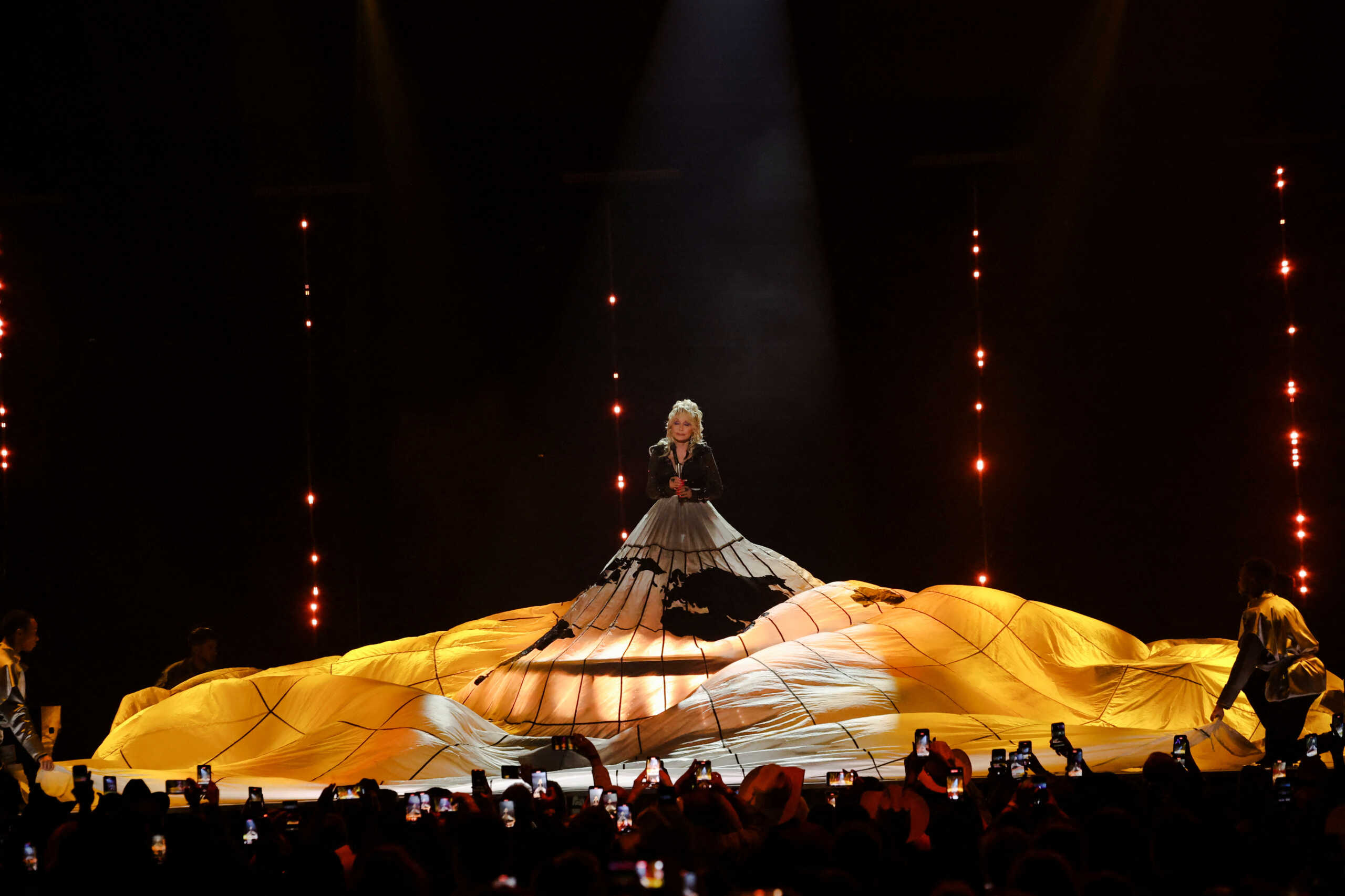 Dolly Parton performs at the 58th Academy of Country Music (ACM) Awards in Frisco, Texas, U.S. May 11, 2023. REUTERS