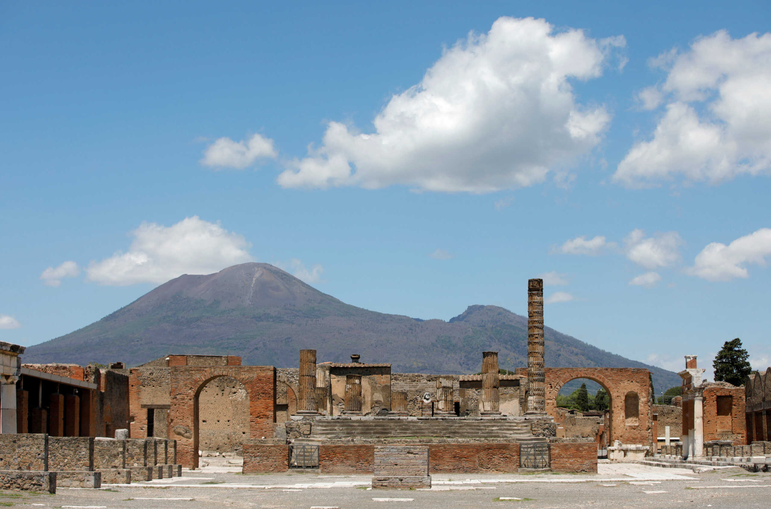 FILE PHOTO: The archaeological site of the ancient Roman city of Pompeii is seen, as it reopens to the public with social distancing and hygiene rules, after months of closure due to an outbreak of the coronavirus disease (COVID-19), in Pompeii, Italy, May 26, 2020. REUTERS