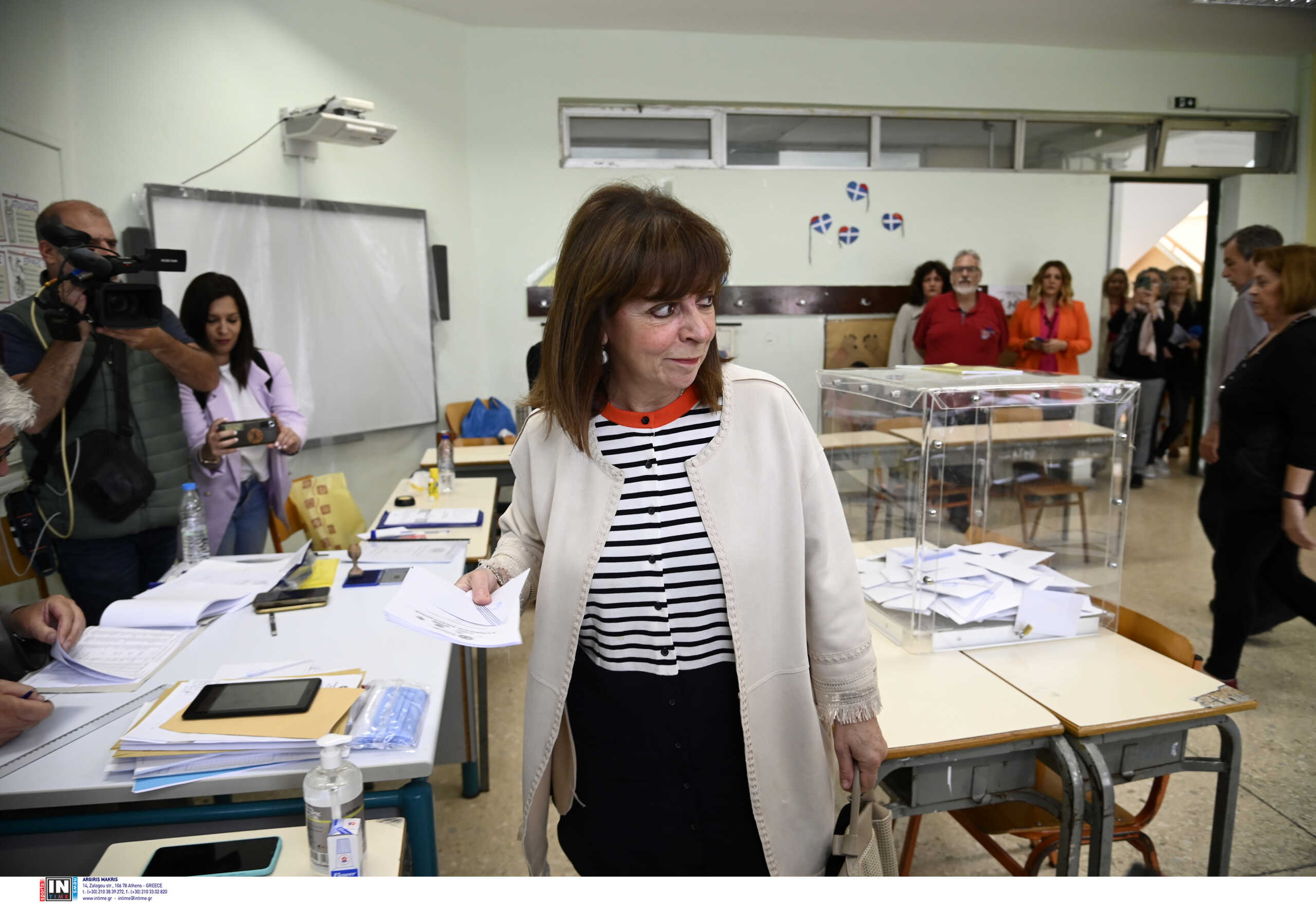 Εκλογές 2023: Η Κατερίνα Σακελλαροπούλου θα ψηφίσει στο 44ο Δημοτικό Αθηνών