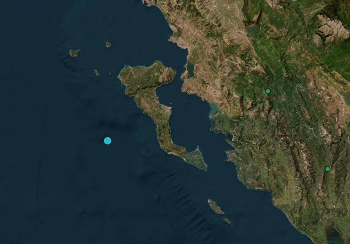 Σεισμός 3,2 Ρίχτερ ανοιχτά της Κέρκυρας – Ήταν επιφανειακός