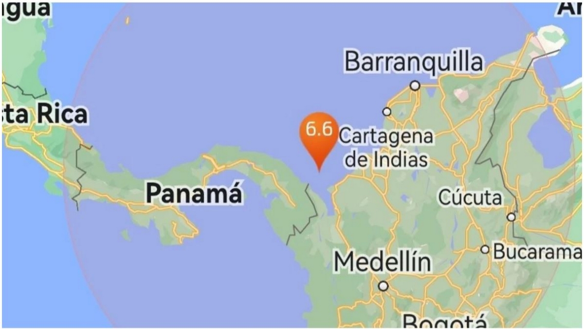 Σεισμός 6,6 Ρίχτερ στα σύνορα του Παναμά και της Κολομβίας – Η στιγμή που χτυπά ο Εγκέλαδος