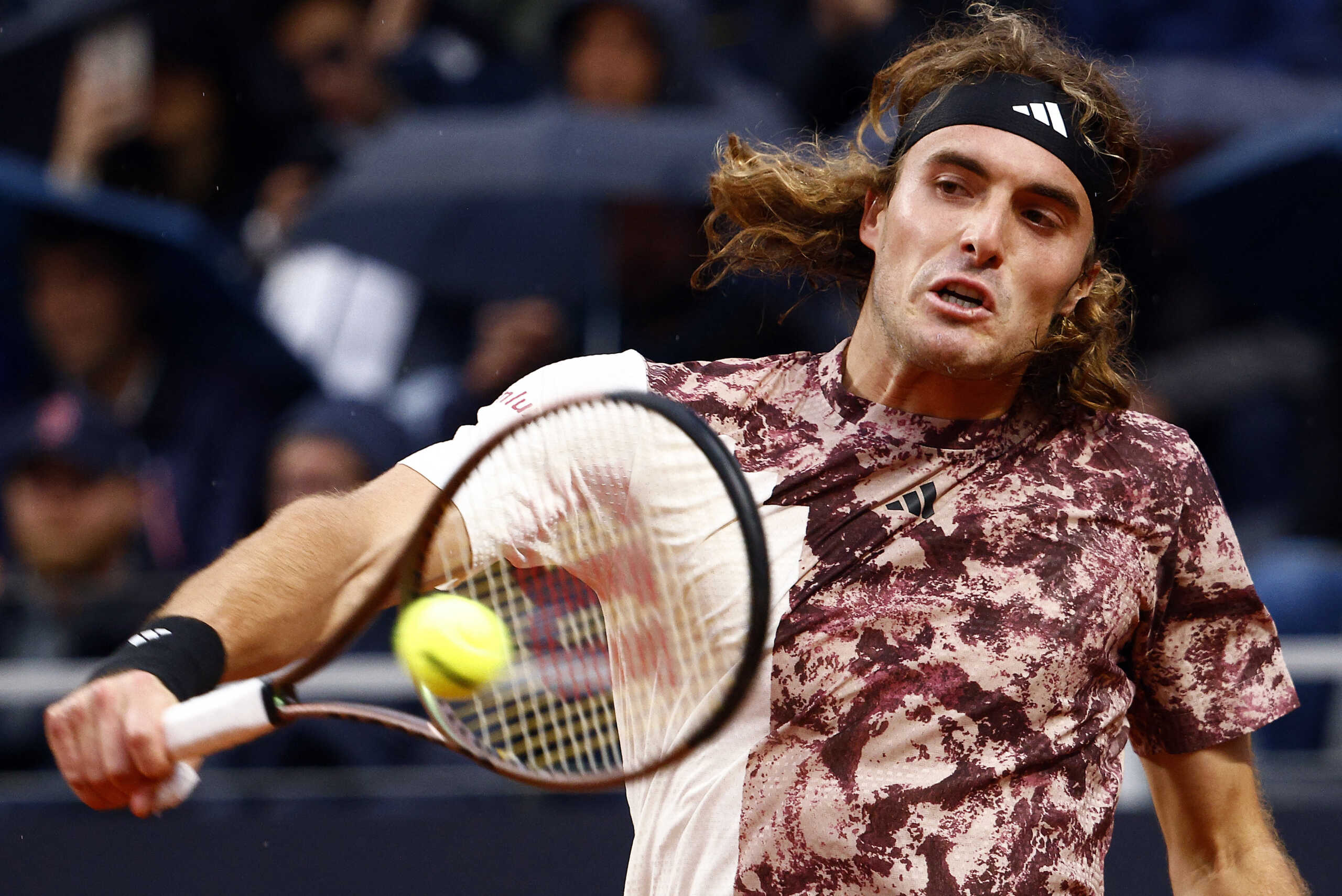 Tennis - Italian Open - Foro Italico, Rome, Italy - May 13, 2023 Greece's Stefanos Tsitsipas in action during his round of 64 match against Portugal's Nuno Borges REUTERS