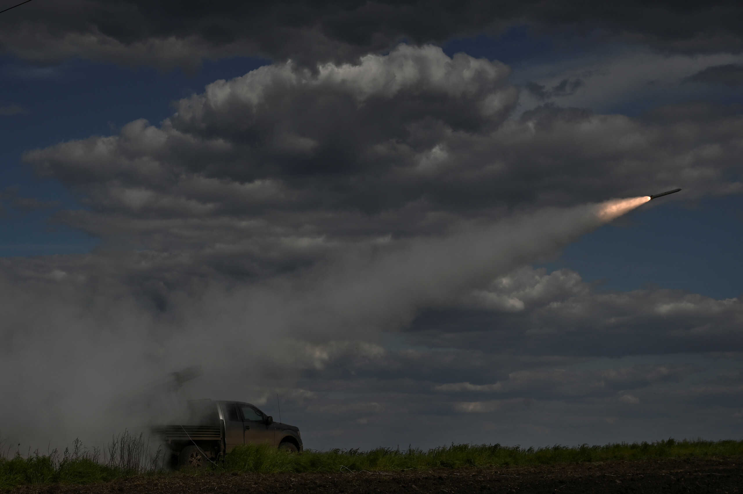 Ukrainian servicemen fire a Partyzan multiple launch rocket system towards Russian troops near a frontline, amid Russia's attack on Ukraine, in Zaporizhzhia region, Ukraine May 12, 2023. REUTERS