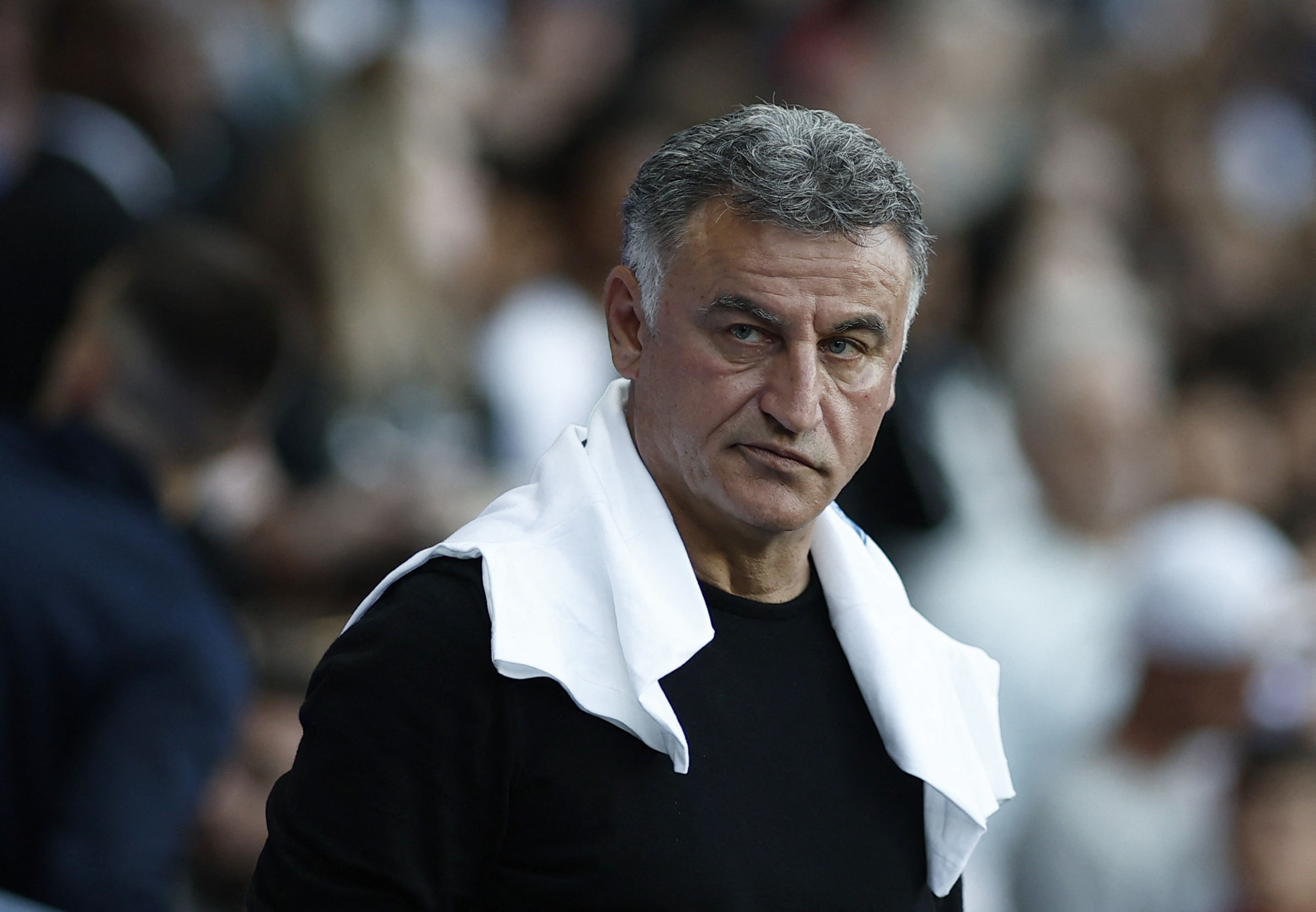 Soccer Football - Ligue 1 - Paris St Germain v Clermont - Parc de Princes, Paris, France - June 3, 2023  Paris St Germain coach Christophe Galtier before the match REUTERS