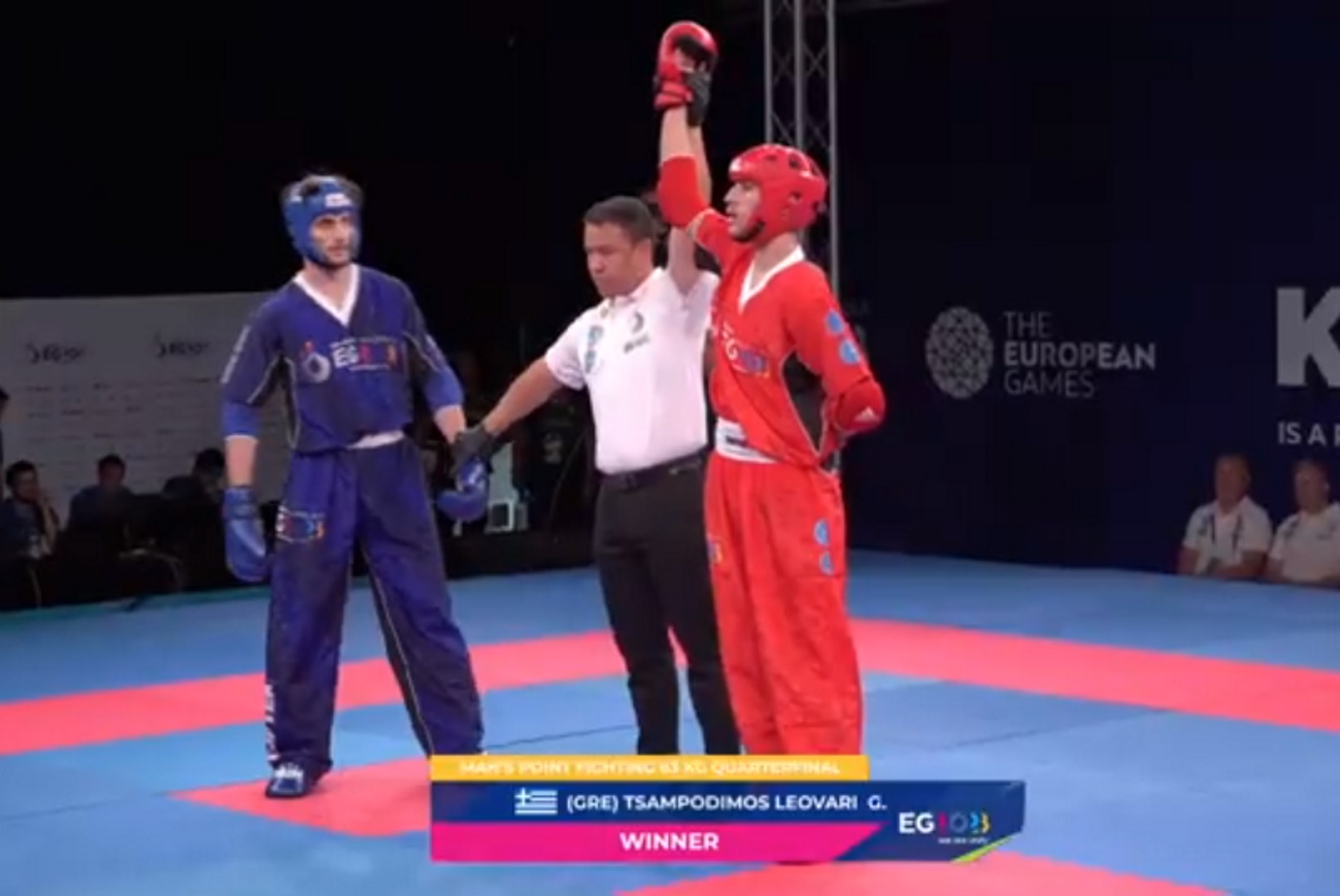 Ο Γιώργος Τσαμποδήμος εξασφάλισε μετάλλιο στο kickboxing των Ευρωπαϊκών Αγώνων