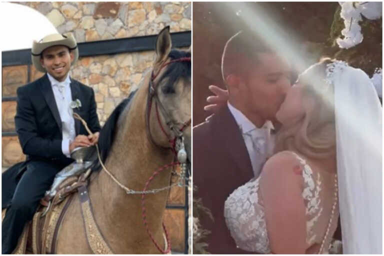 Ο Ορμπελίν Πινέδα παντρεύτηκε και πήγε στην εκκλησία καβάλα σε άλογο - Ο «τρελός» του χορός στο γλέντι του γάμου