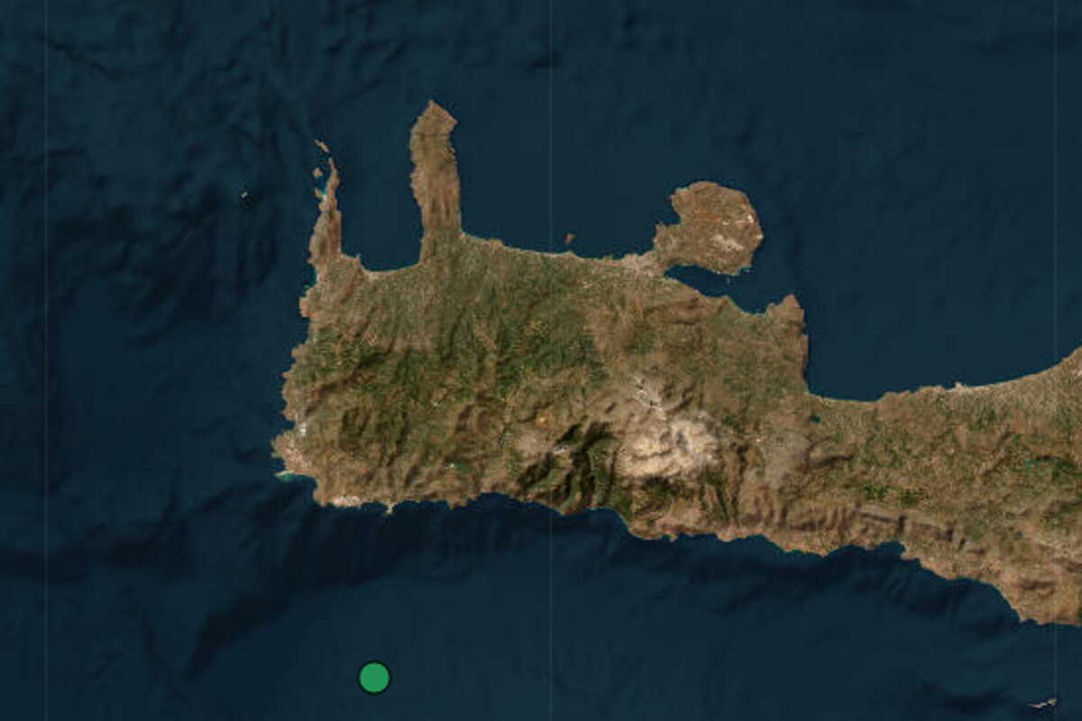 Σεισμός 3,6 Ρίχτερ στην Παλαιόχωρα Χανίων – Στη θάλασσα το επίκεντρο
