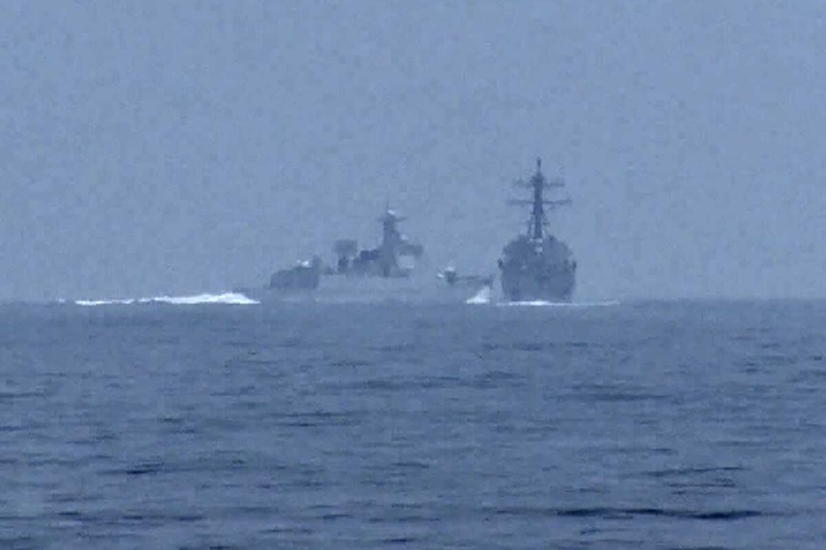 Ταϊβάν: Το βίντεο με την παραλίγο σύγκρουση πολεμικού πλοίου της Κίνας με αντιτορπιλικό των ΗΠΑ