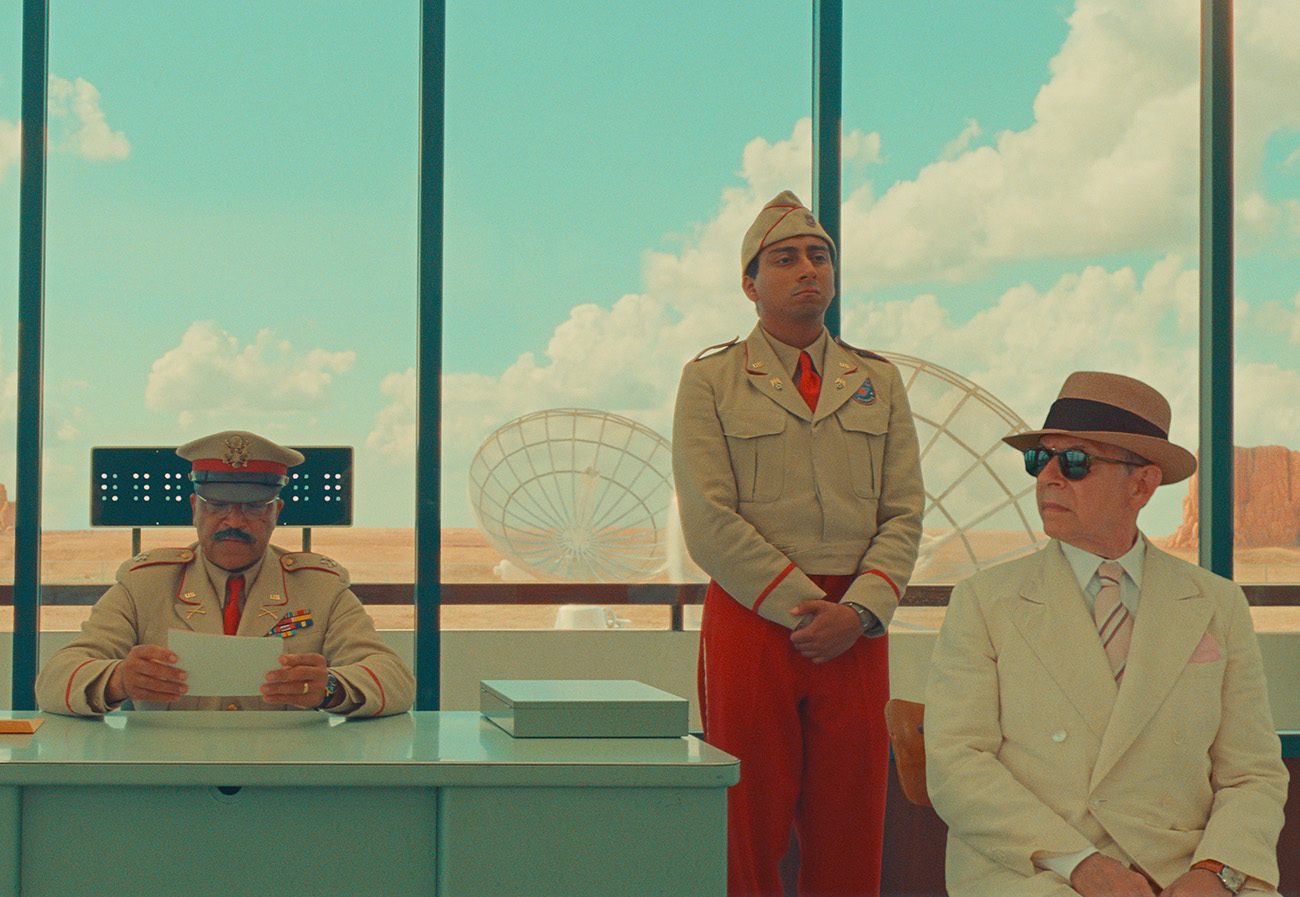 (L to R) Fisher Stevens, Jeffrey Wright, Tony Revolori, and Bob Balaban in writer
