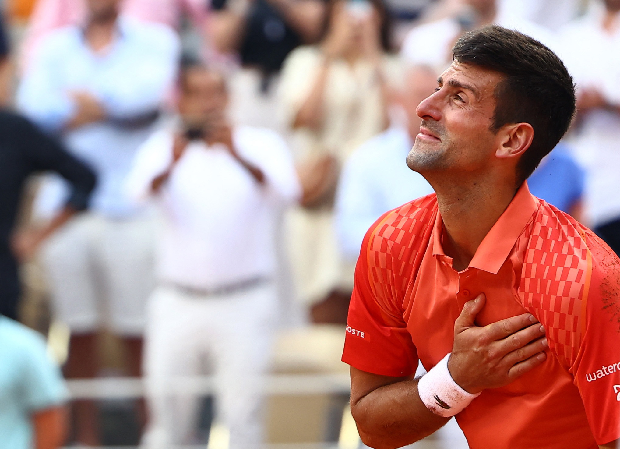 Tennis - French Open - Roland Garros, Paris, France - June 11, 2023 Serbia's Novak Djokovic celebrates after winning the final against Norway's Casper Ruud REUTERS