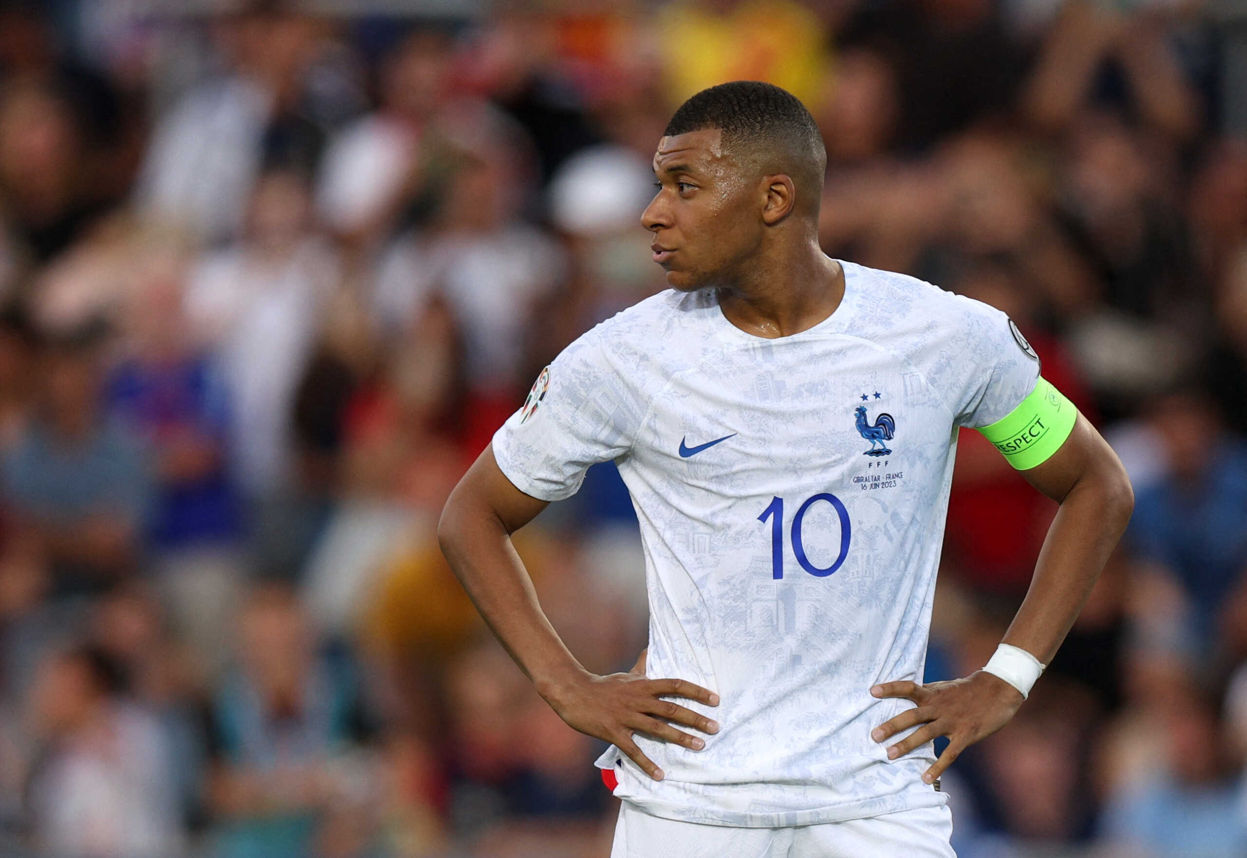 Soccer Football - UEFA Euro 2024 Qualifier - Group B - Gibraltar v France - Estadio Algarve - Faro, Portugal - June 16, 2023 France's Kylian Mbappe during the match REUTERS